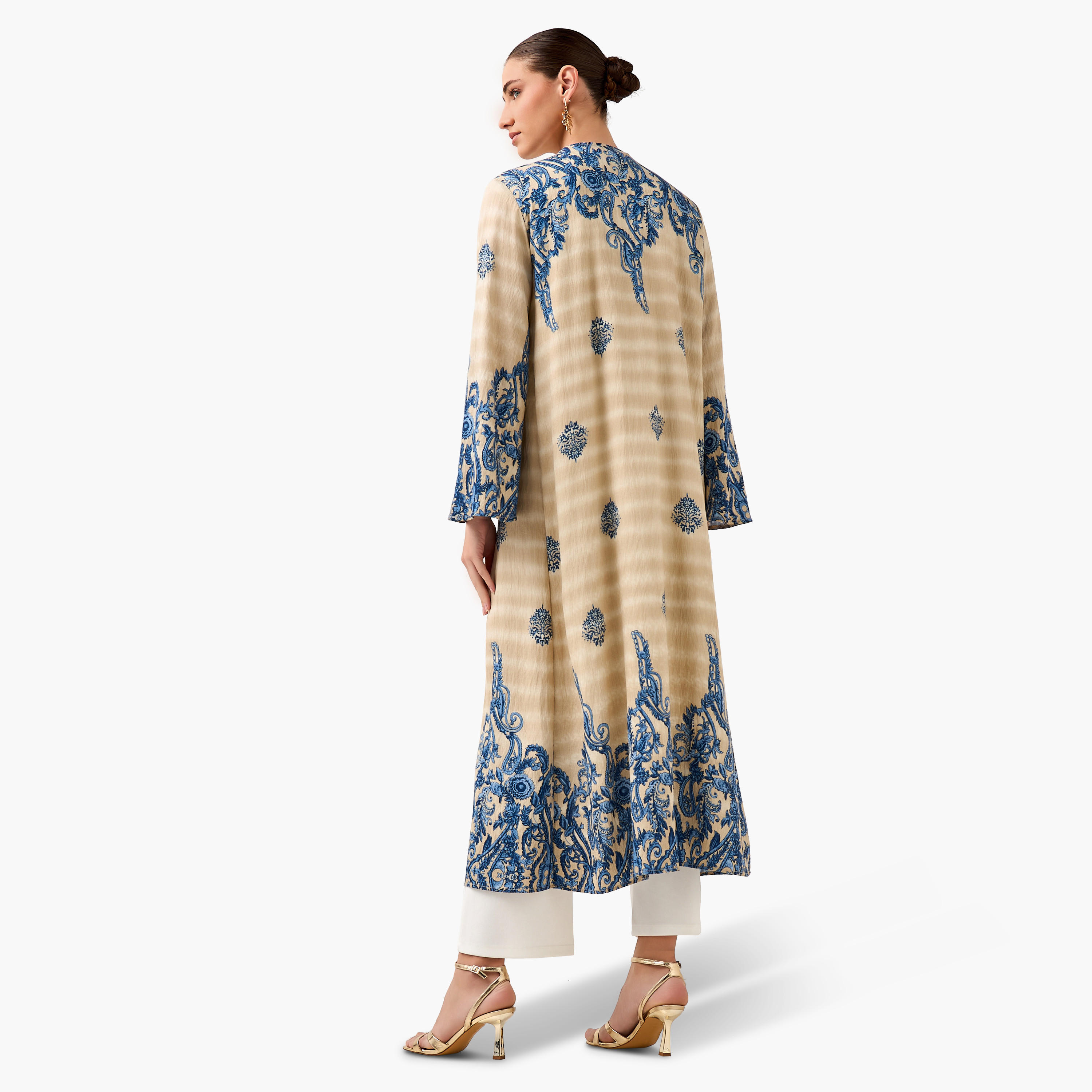 Regular Fit Viscose Kimono Abaya Shrug-women-arabicclothing-abayas-image-4