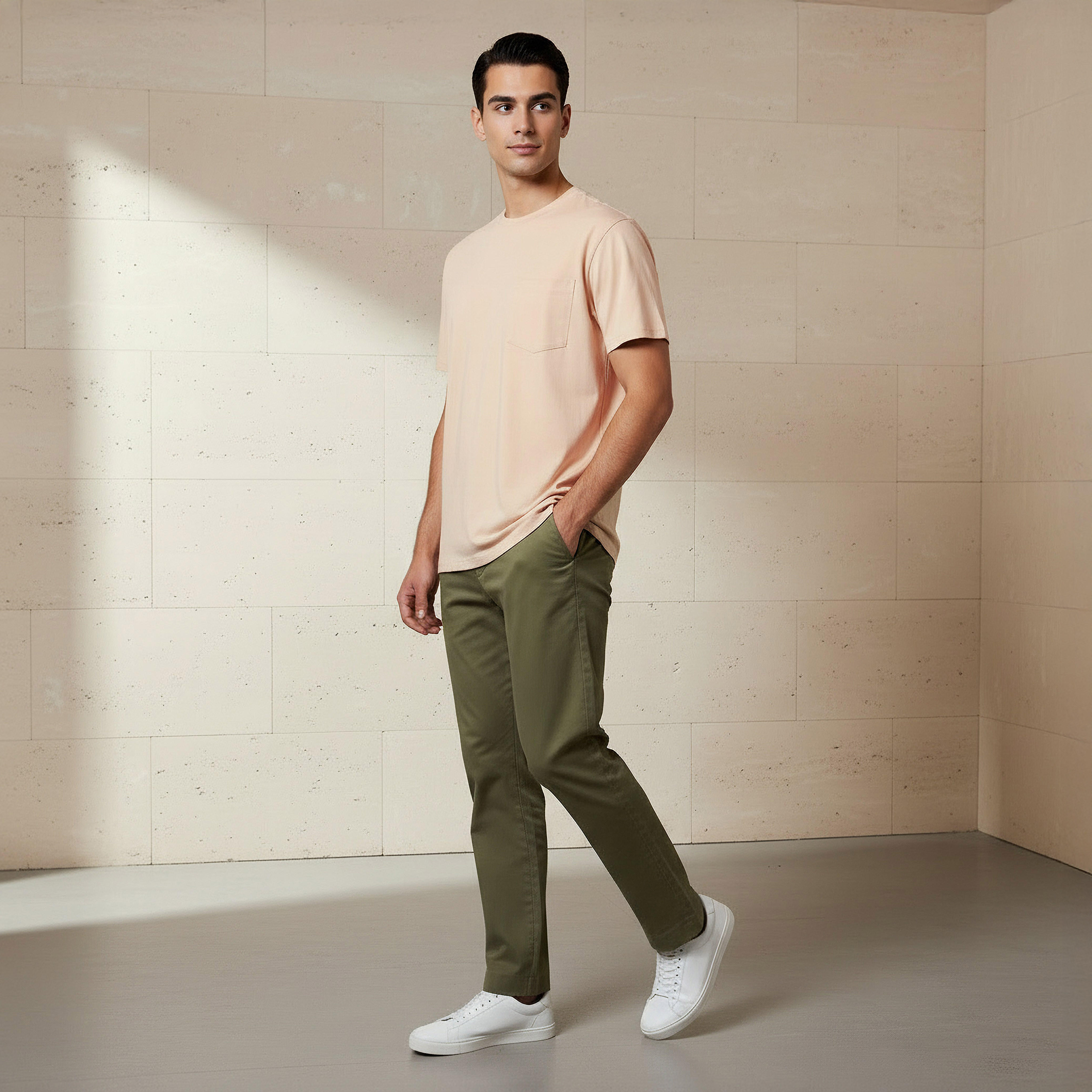 تيشيرت بقصة عادية وياقة ضيقة وأكمام قصيرة وطبعات للرجال-men-clothing-tshirtsandpolos-tshirts-image-4