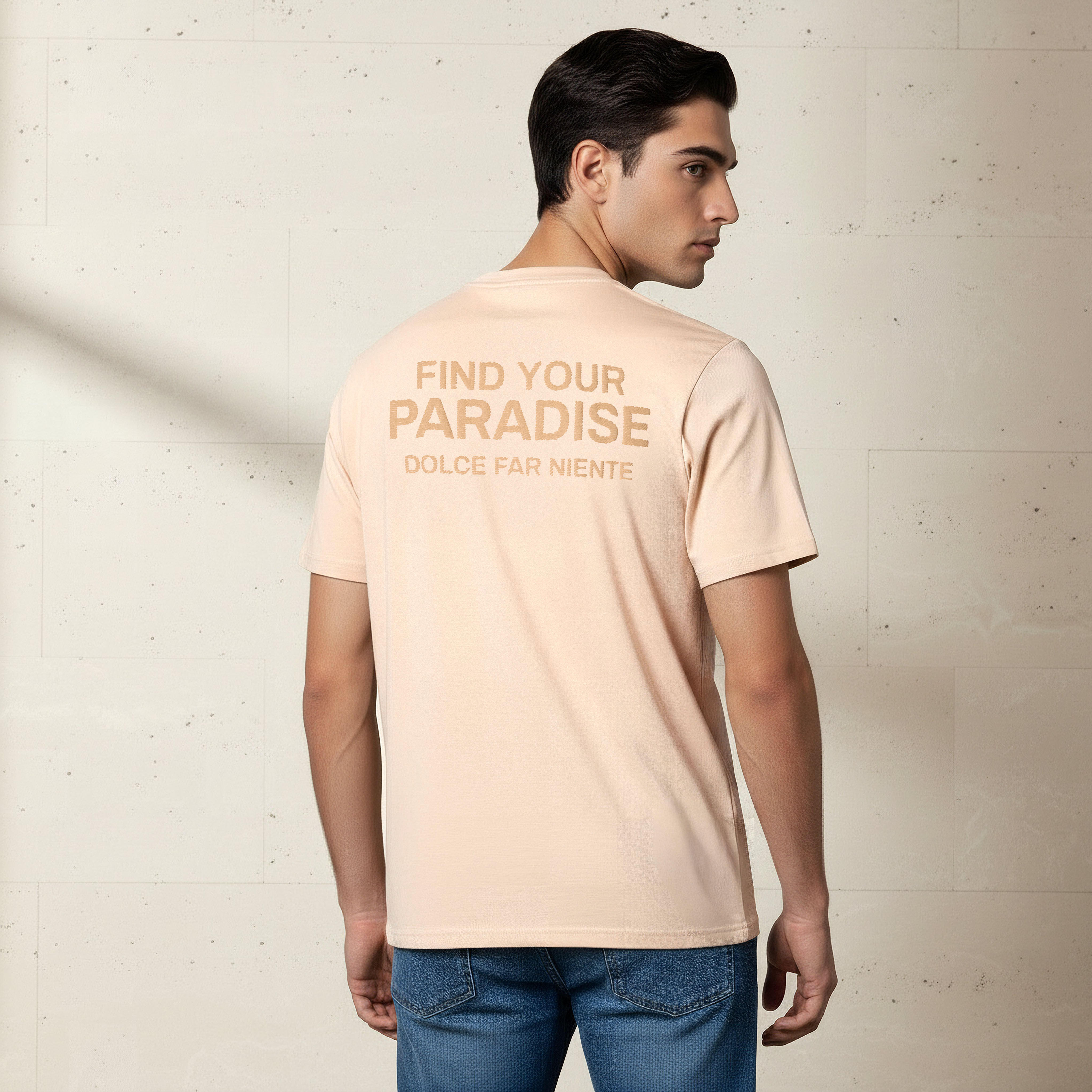 تيشيرت رجالي بطبعات وقصة عادية وياقة ضيقة وأكمام قصيرة-men-clothing-tshirtsandpolos-tshirts-image-3