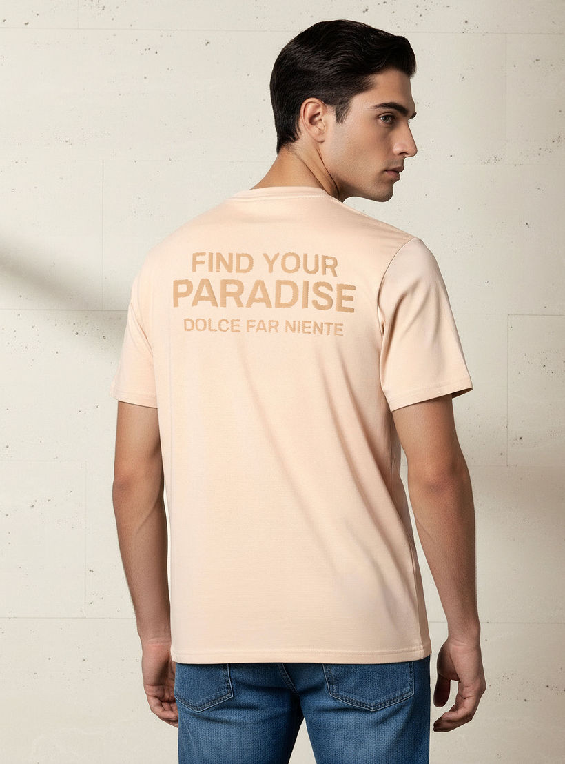 تيشيرت رجالي بطبعات وقصة عادية وياقة ضيقة وأكمام قصيرة-men-clothing-tshirtsandpolos-tshirts-image-3
