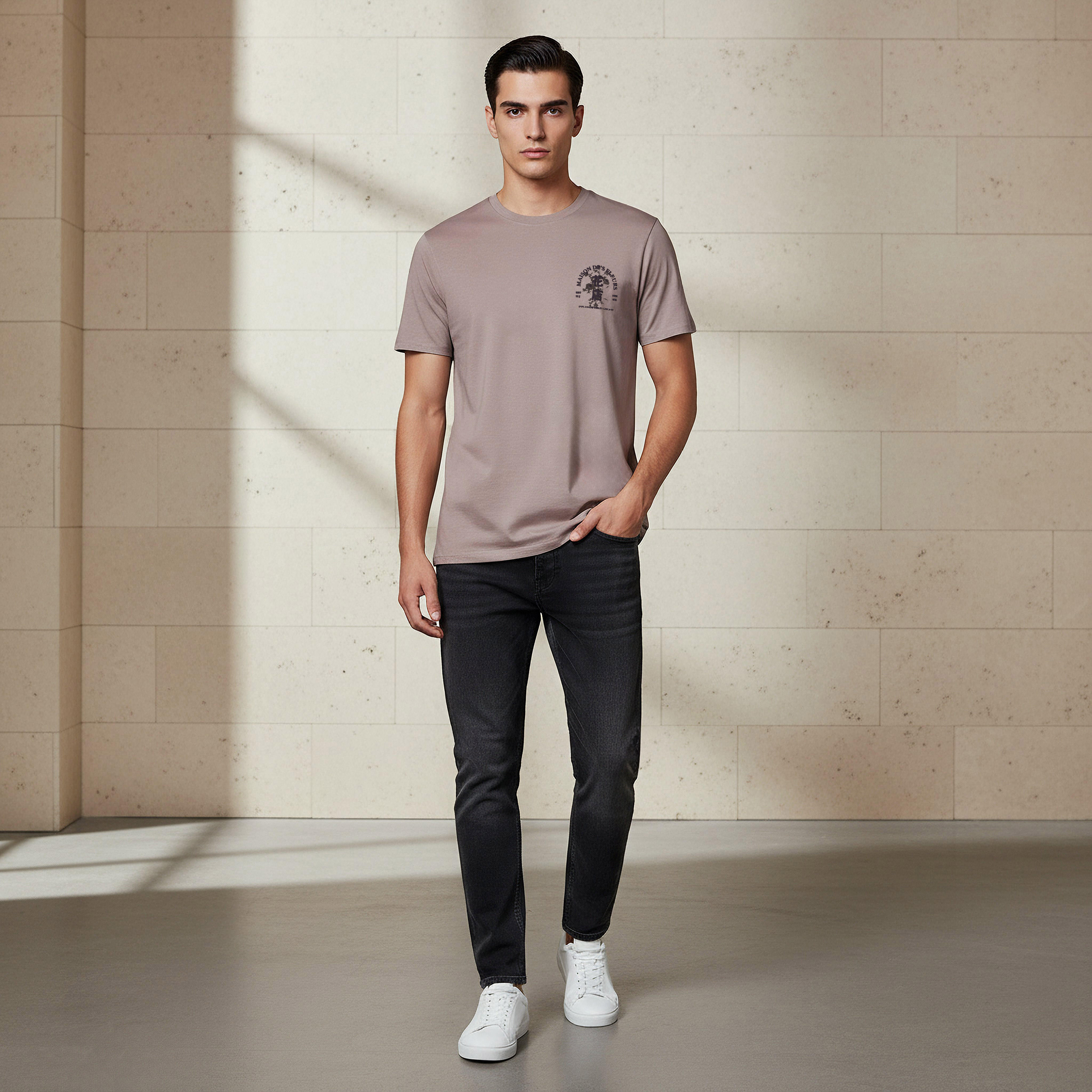 Men Regular Fit Crew Neck Short Sleeve Printed T-shirt-PROMO_SP_KSA_5_BUY2FORSAR89_130625-image-2