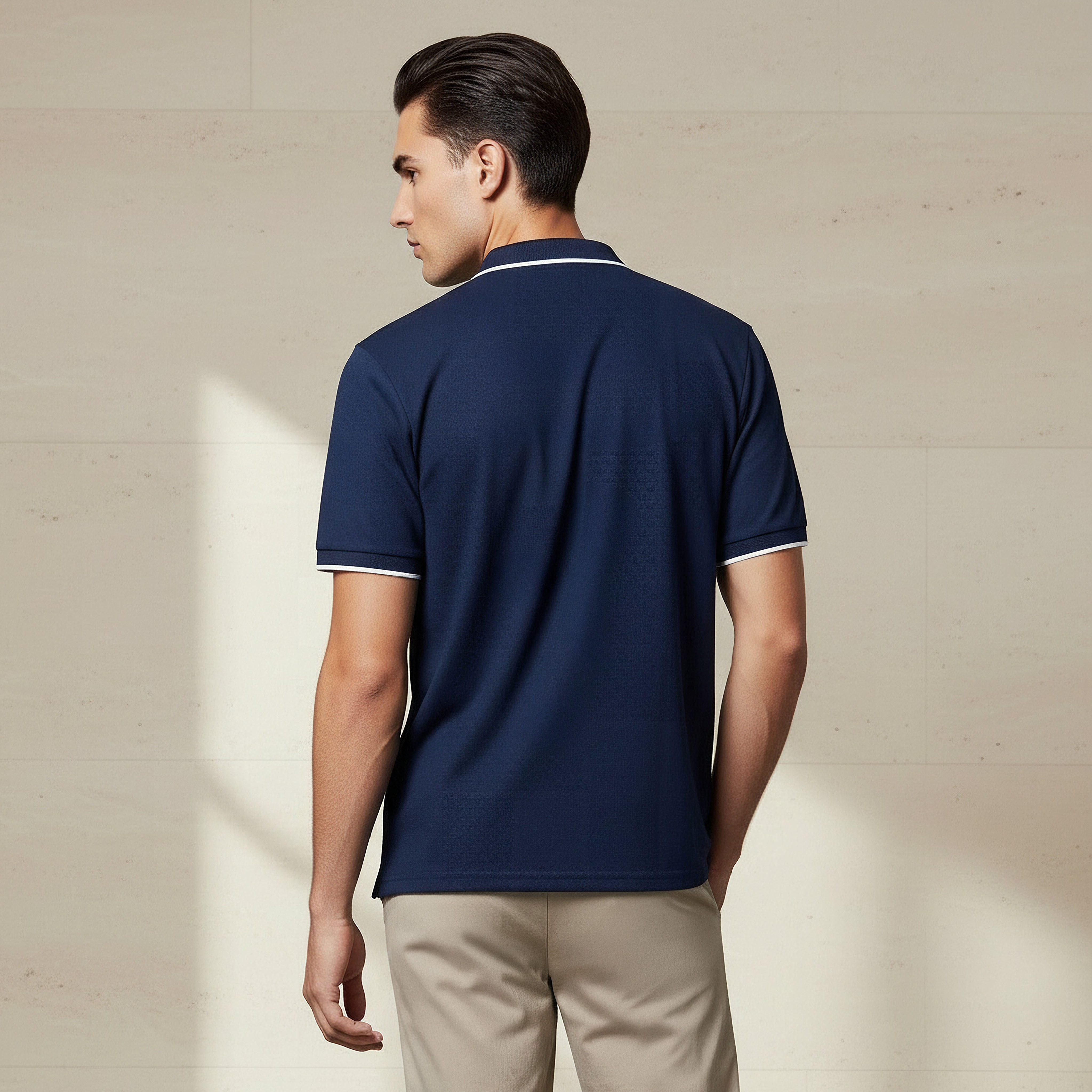 Men Short Sleeves Textured Pique Polo T-shirt-men-clothing-tshirtsandpolos-polos-image-3