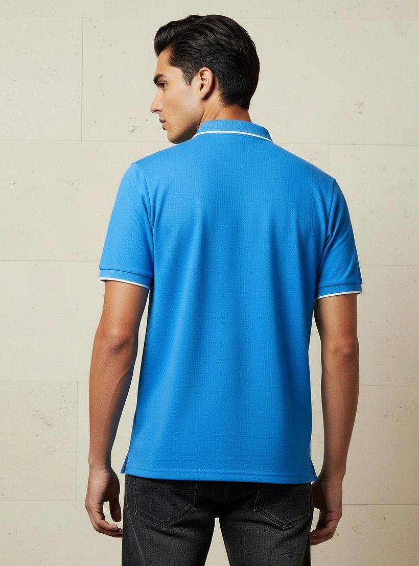 Men Short Sleeves Textured Pique Polo T-shirt-men-clothing-tshirtsandpolos-polos-image-4