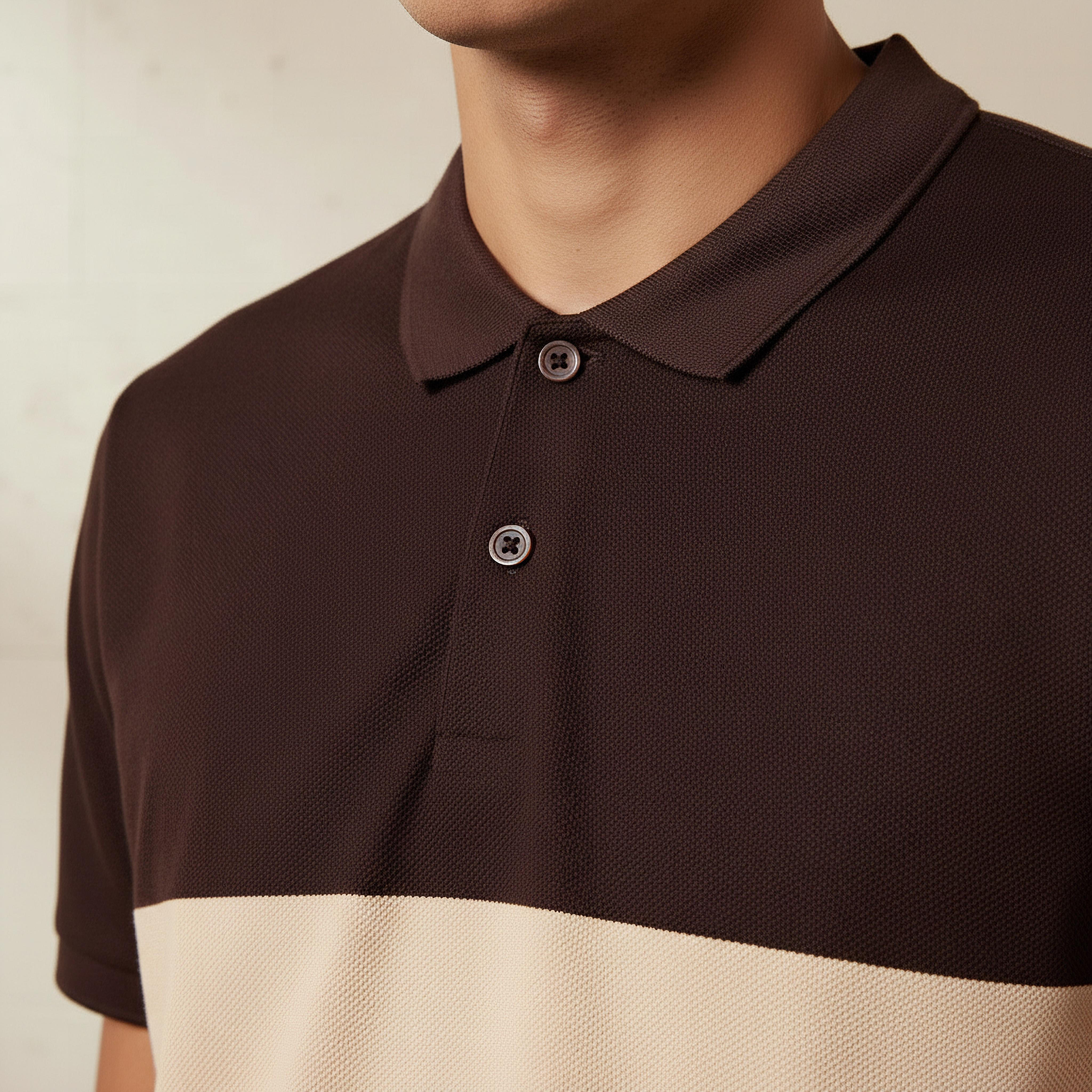 Men Short Sleeves Colourblock Pique Polo T-shirt-men-clothing-tshirtsandpolos-polos-image-4
