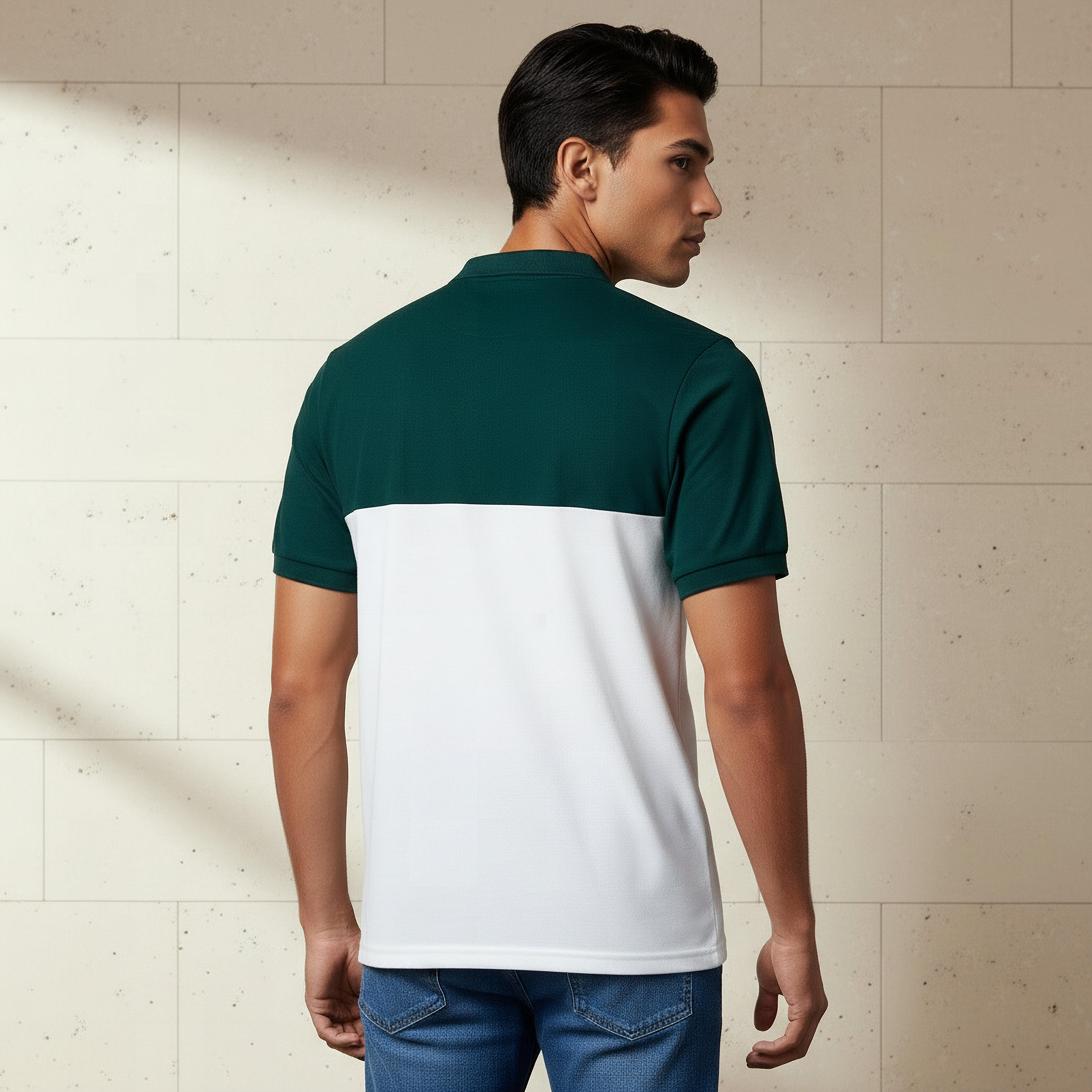 Men Short Sleeves Colourblock Pique Polo T-shirt-men-clothing-tshirtsandpolos-polos-image-3