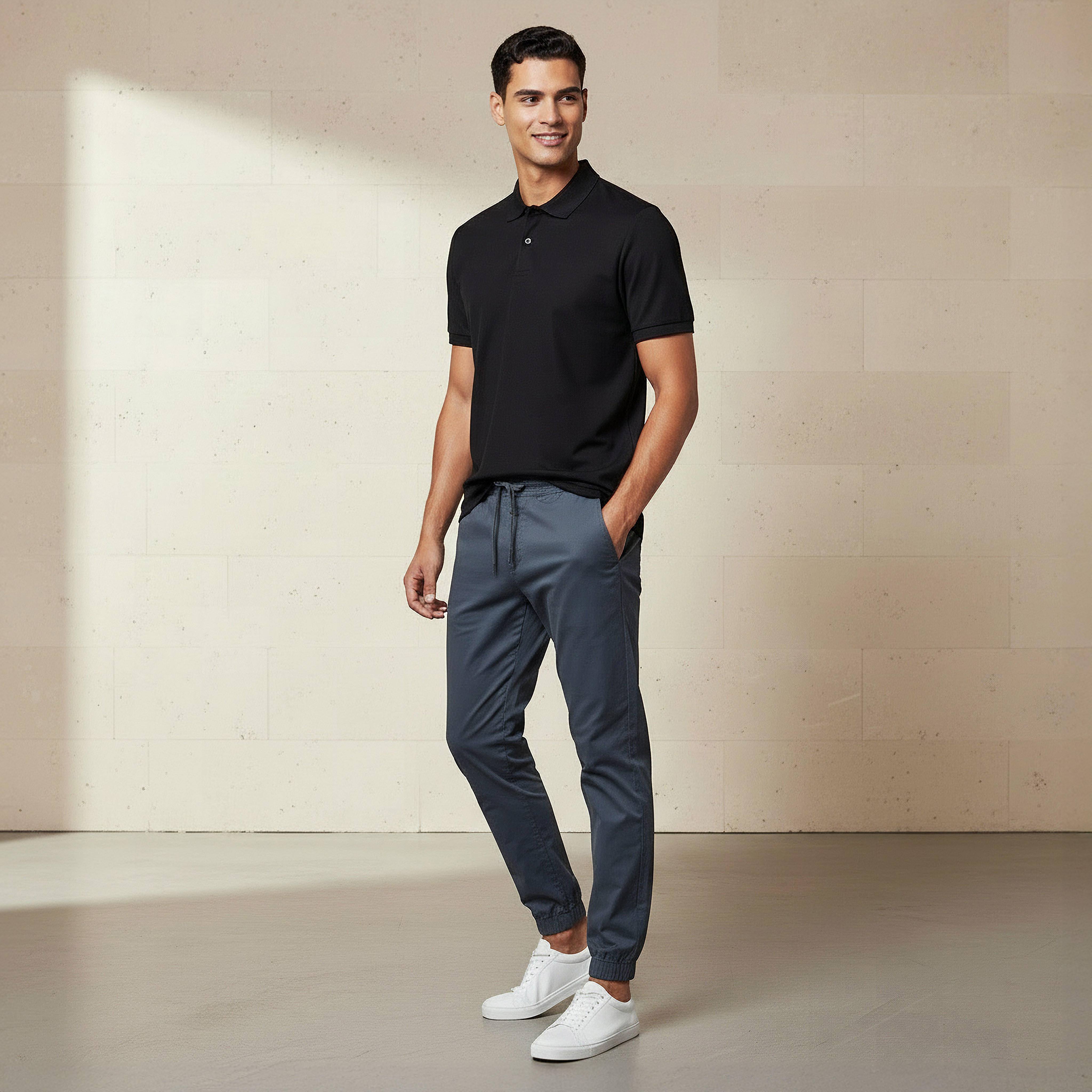 Men Short Sleeves Textured Pique Polo T-shirt-men-clothing-tshirtsandpolos-polos-image-2