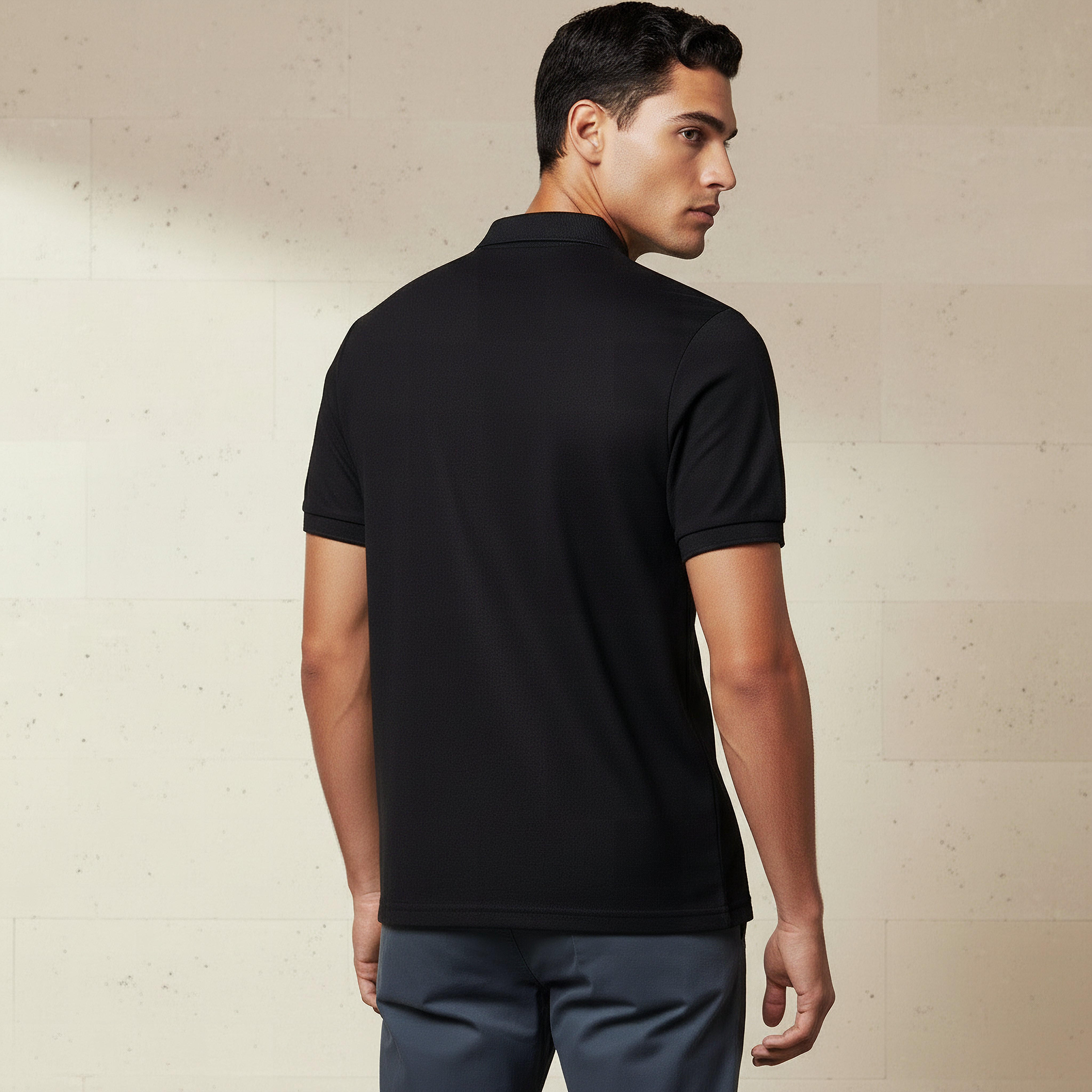 Men Short Sleeves Textured Pique Polo T-shirt-men-clothing-tshirtsandpolos-polos-image-3
