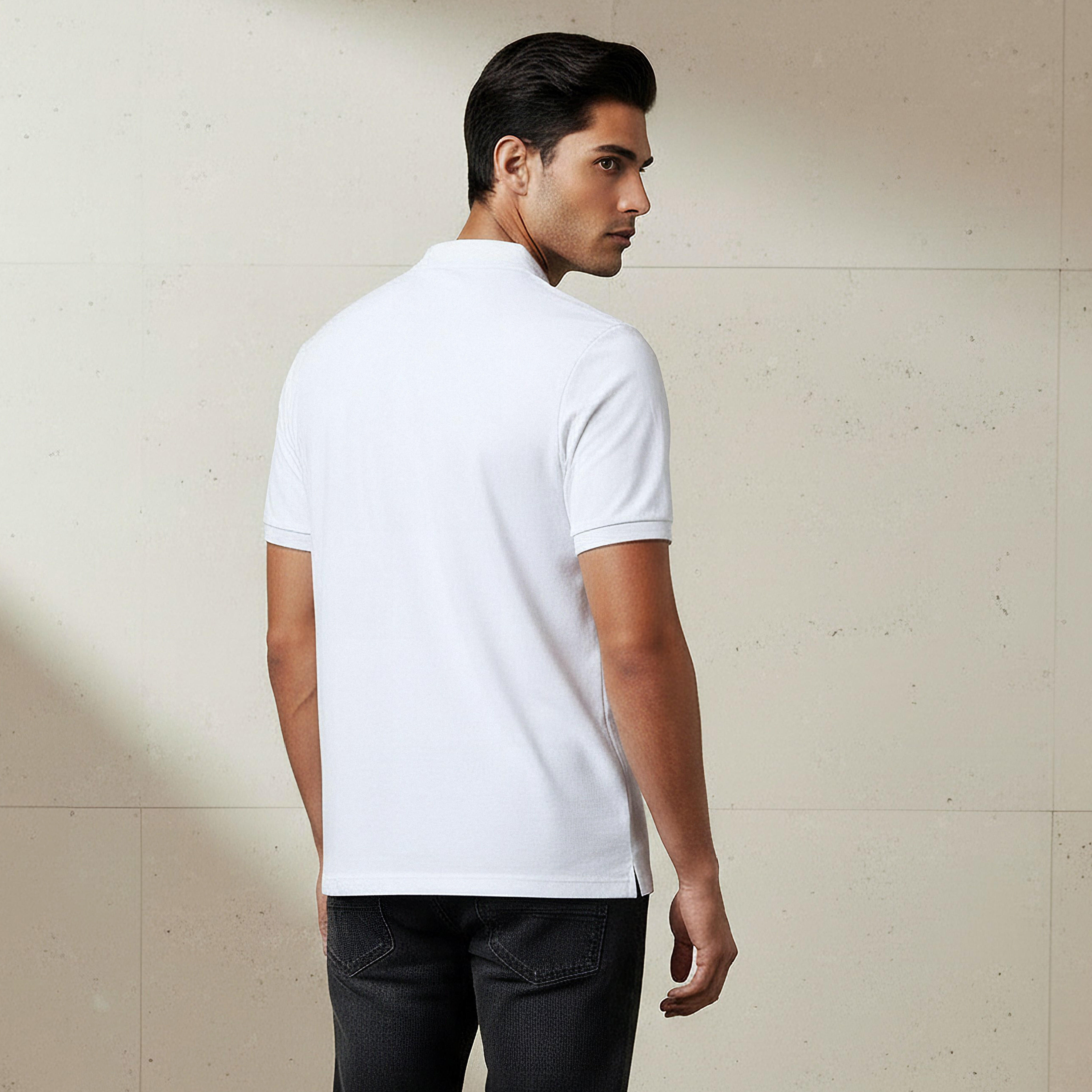 Men Short Sleeves Textured Pique Polo T-shirt-men-clothing-tshirtsandpolos-polos-image-3