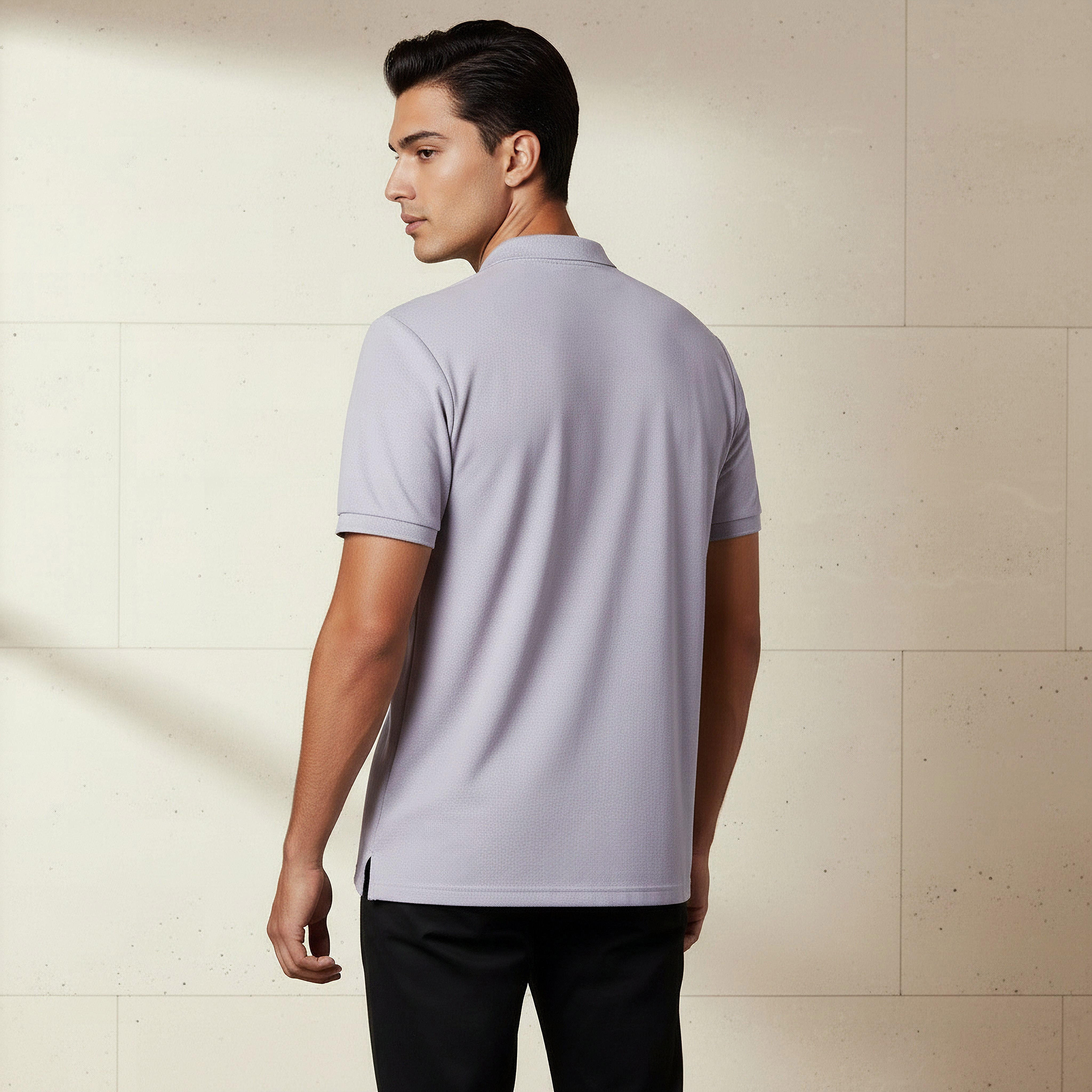 Men Short Sleeves Textured Pique Polo T-shirt-men-clothing-tshirtsandpolos-polos-image-3