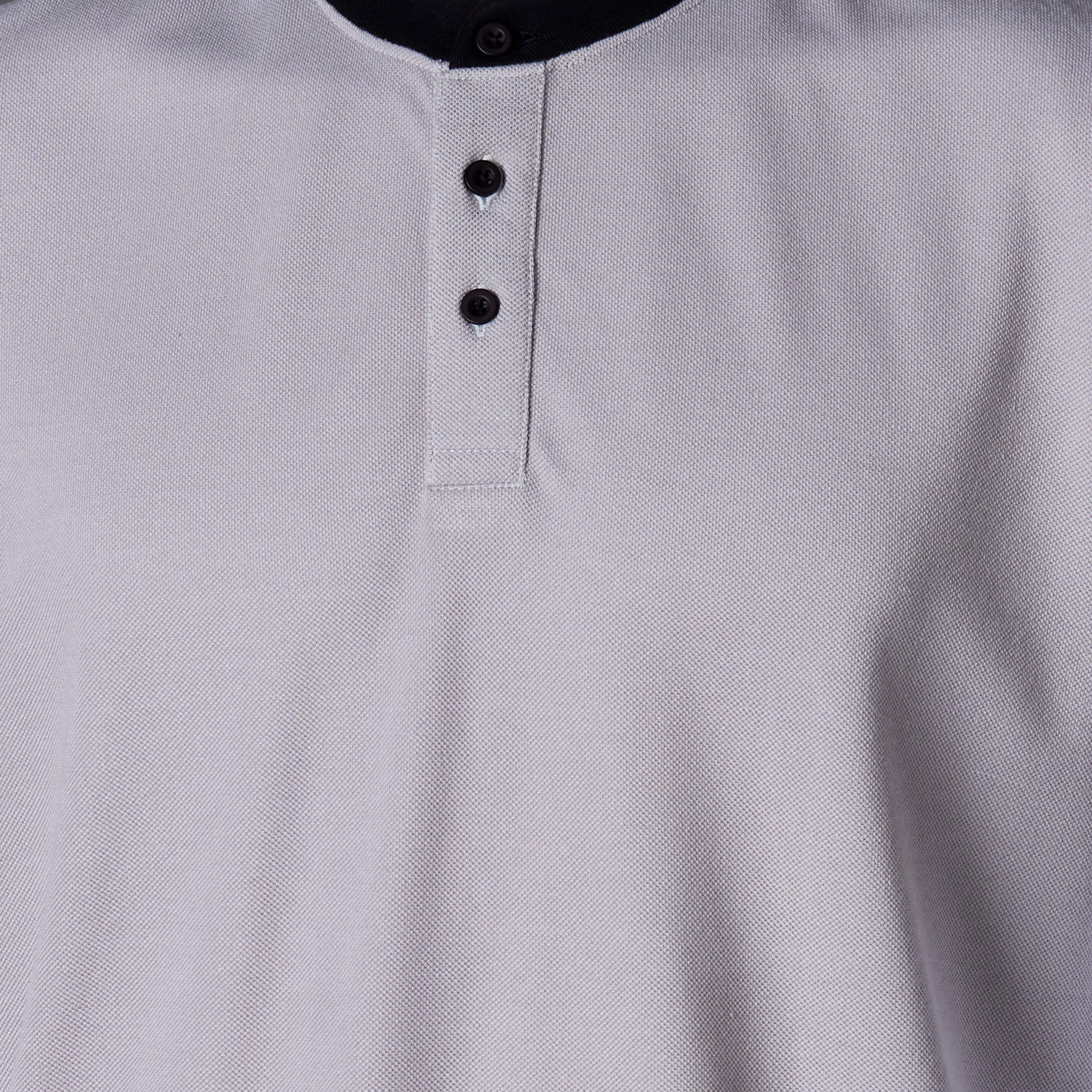تيشيرت بيكيه بقصّة عادية وياقة هينلي وأكمام قصيرة للرجال-men-clothing-tshirtsandpolos-tshirts-image-4