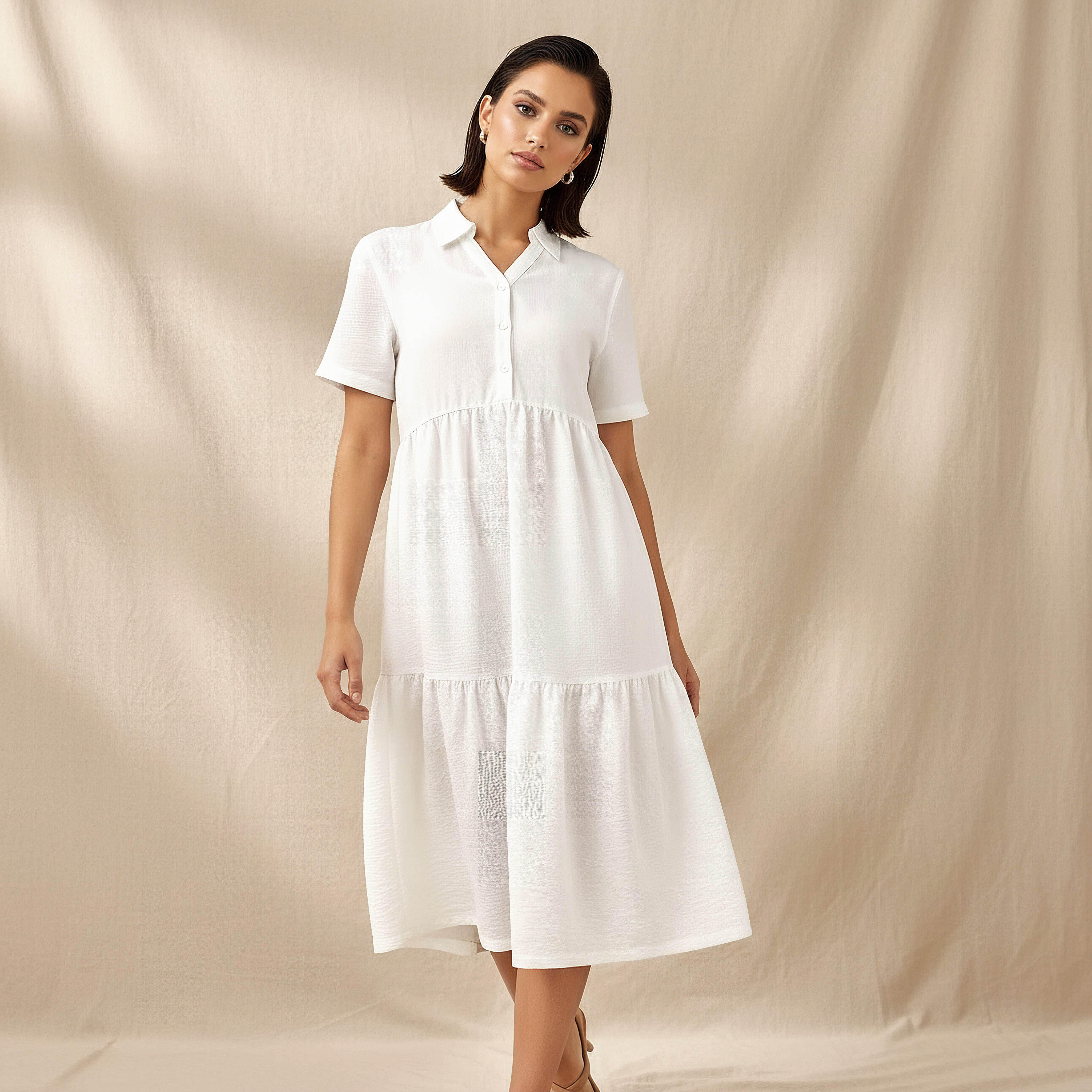 فستان ميدي بياقة وطبقات-women-clothing-dresses-image-1