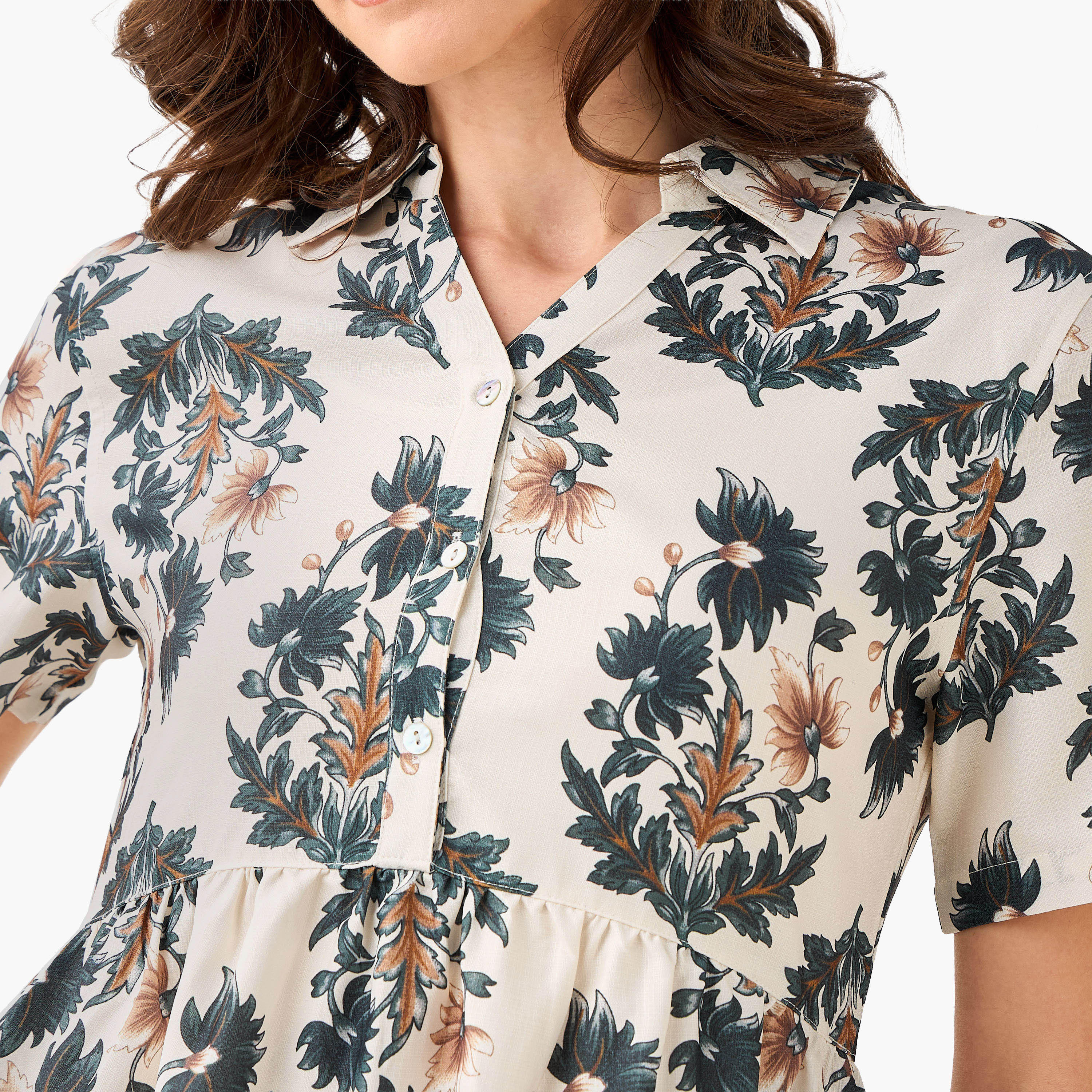 Floral Print Tiered Women Dress with Pocket-women-clothing-dresses-image-2
