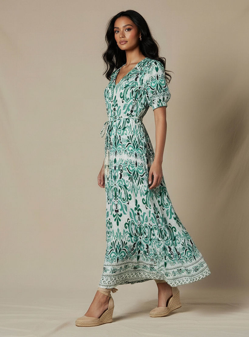Printed Women Dress with V-neck-PROMO_SP_AE_2FOR169_110625-image-5