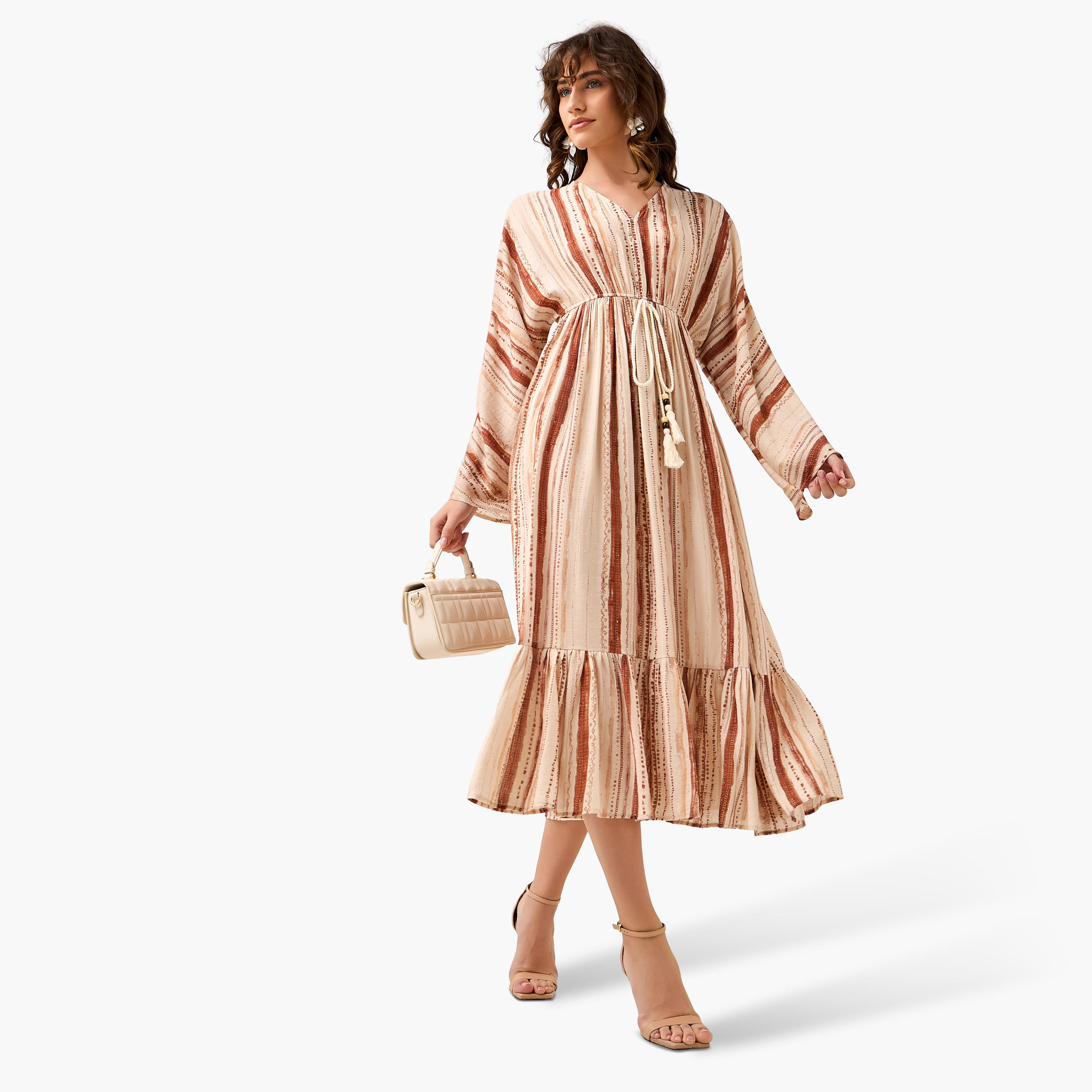 Printed Midi Kaftan Dress with Front Tie-Up-PROMO_SP_AE__6_RGCC_BUY2FOR199_040325-image-4