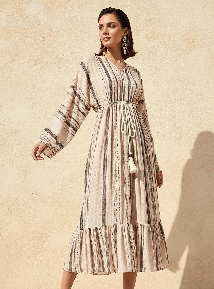 Printed Midi Kaftan Dress with Front Tie-Up-PROMO_SP_AE__6_RGCC_BUY2FOR199_040325-image-2