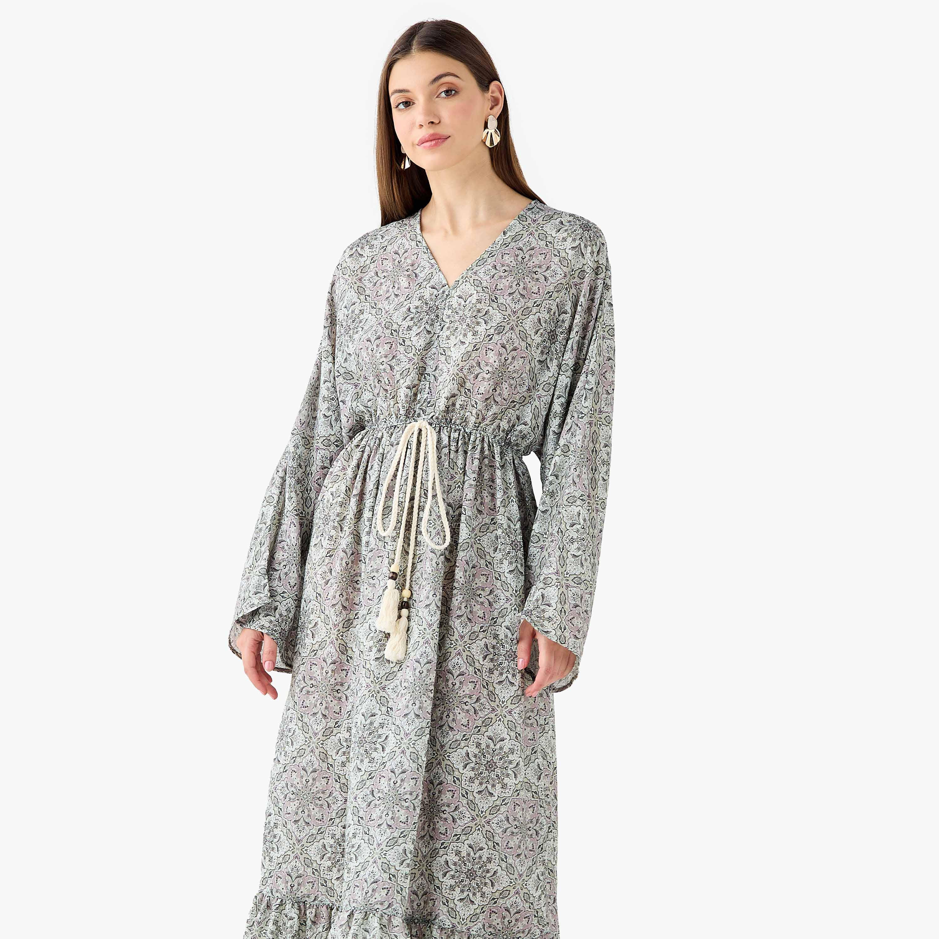 Printed Maxi Kaftan Dress with Front Tie-Up-PROMO_SP_AE__6_RGCC_BUY2FOR199_040325-image-4
