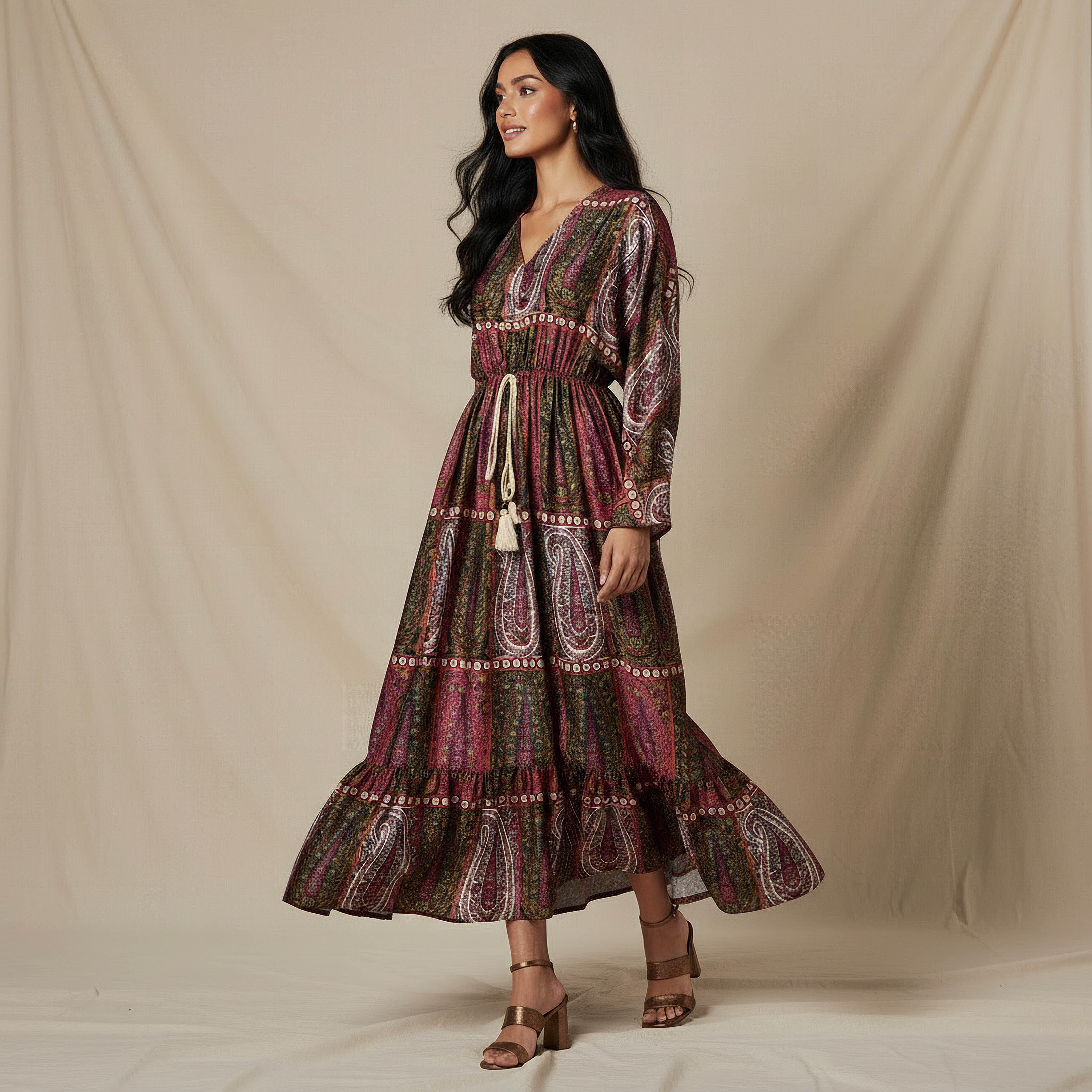 Kaftan Maxi Tie-Up Detail Dress with Paisley Print-PROMO_SP_AE__6_RGCC_BUY2FOR199_040325-image-5