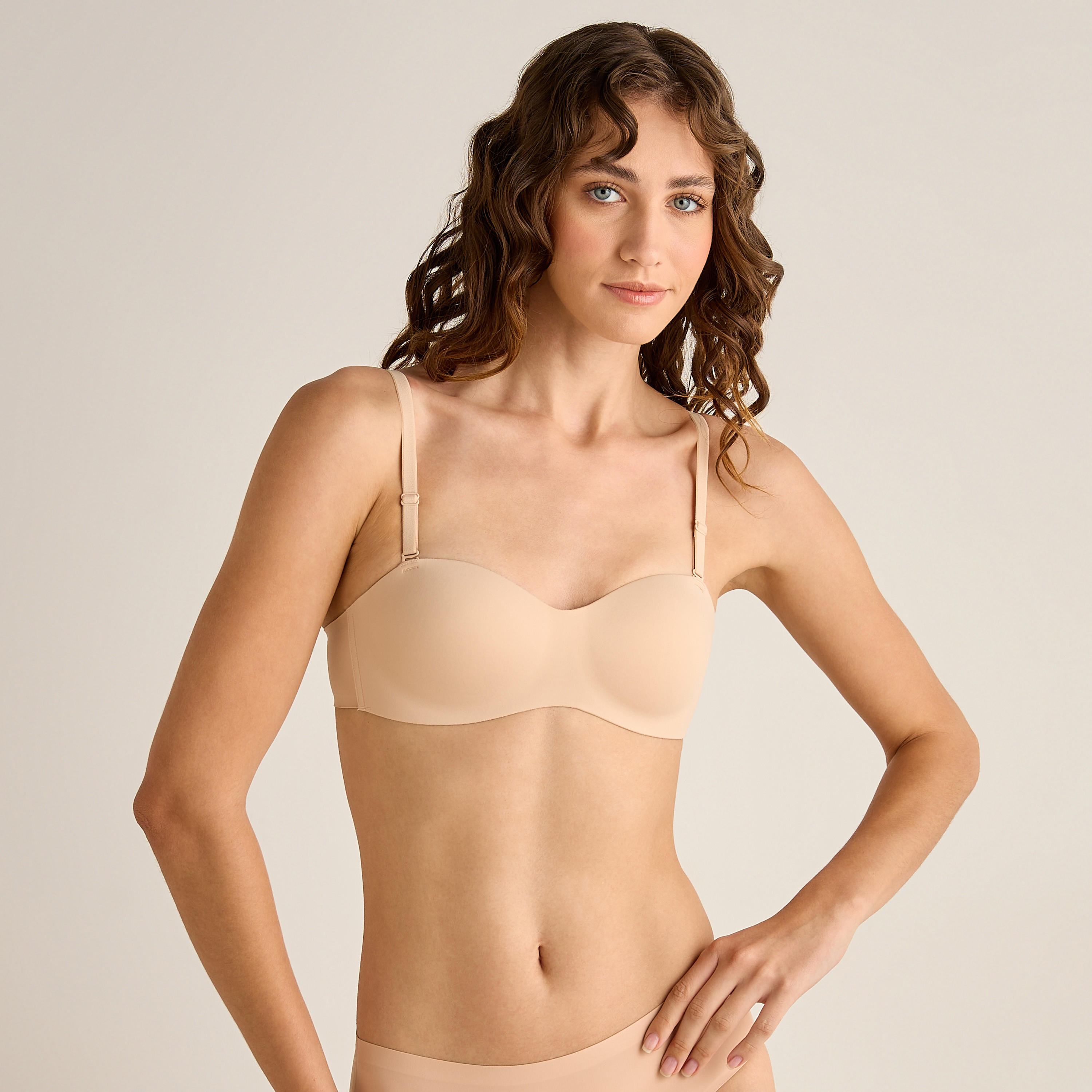 Padded Balconette Bra Full Coverage Seamless-women-clothing-lingerie-bras-image-1