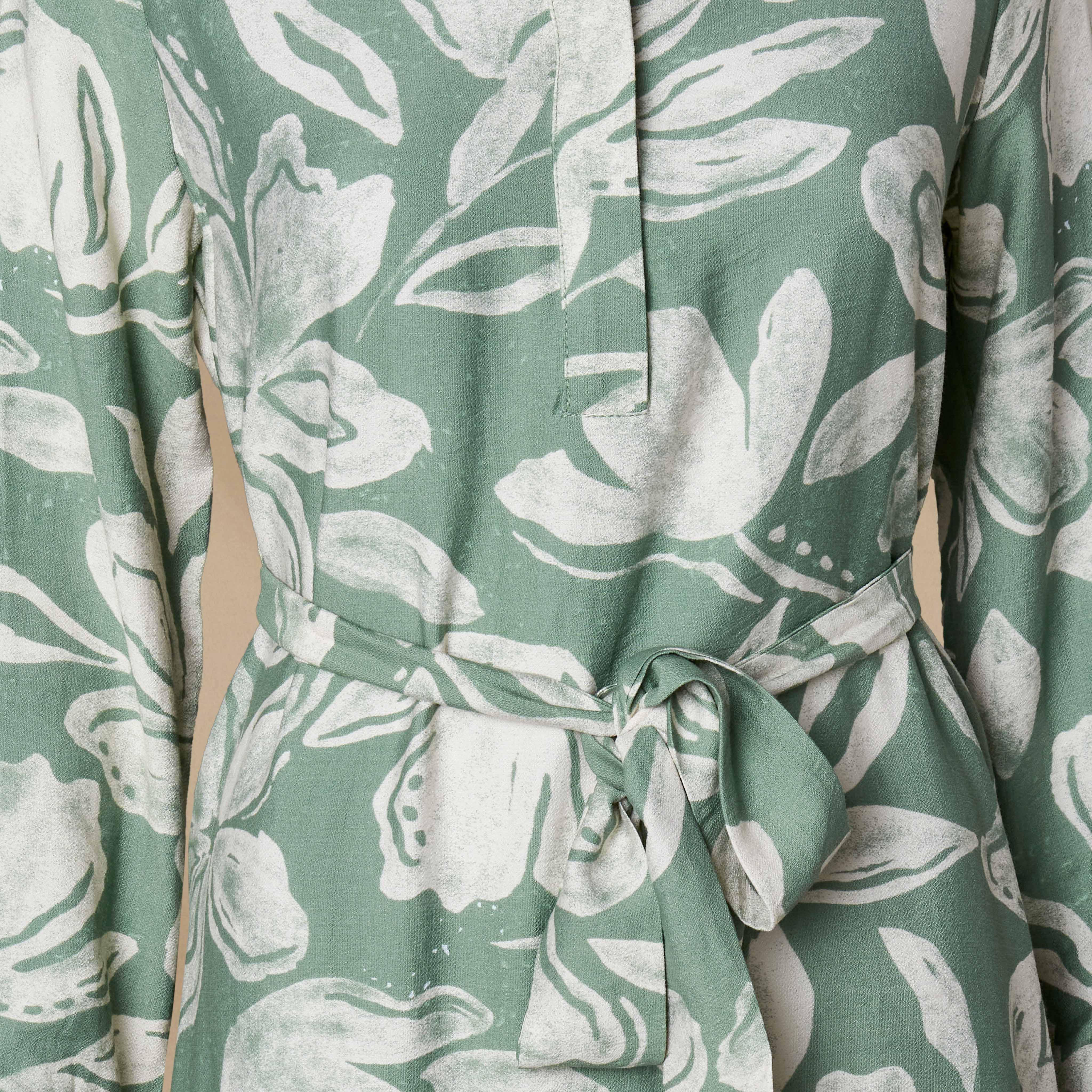 Midi Viscose Shirt Dress with Floral Print-women-clothing-dresses-image-4