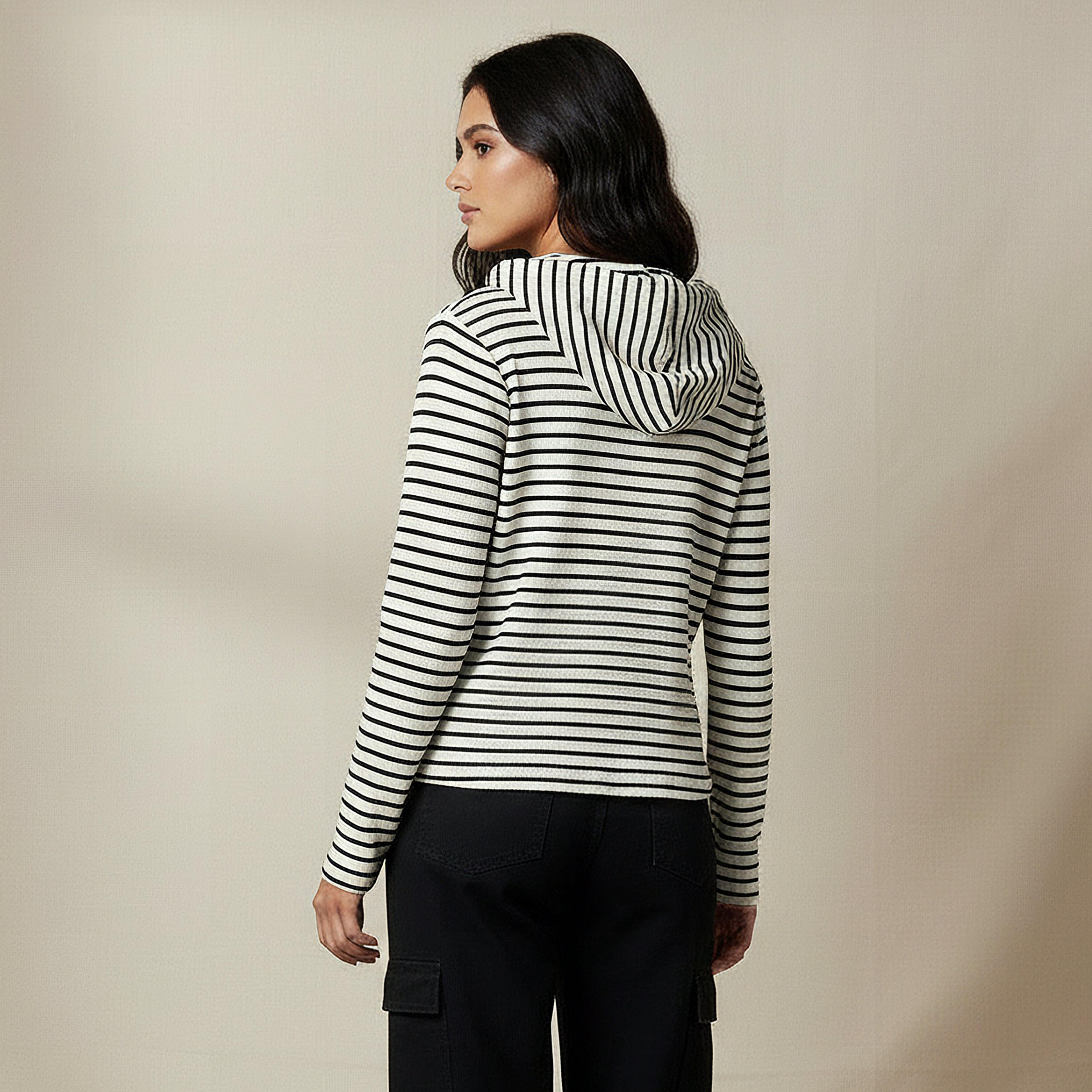 Women Regular Fit Striped Hoodie-women-winterwear-hoodiesandsweatshirts-hoodies-image-4