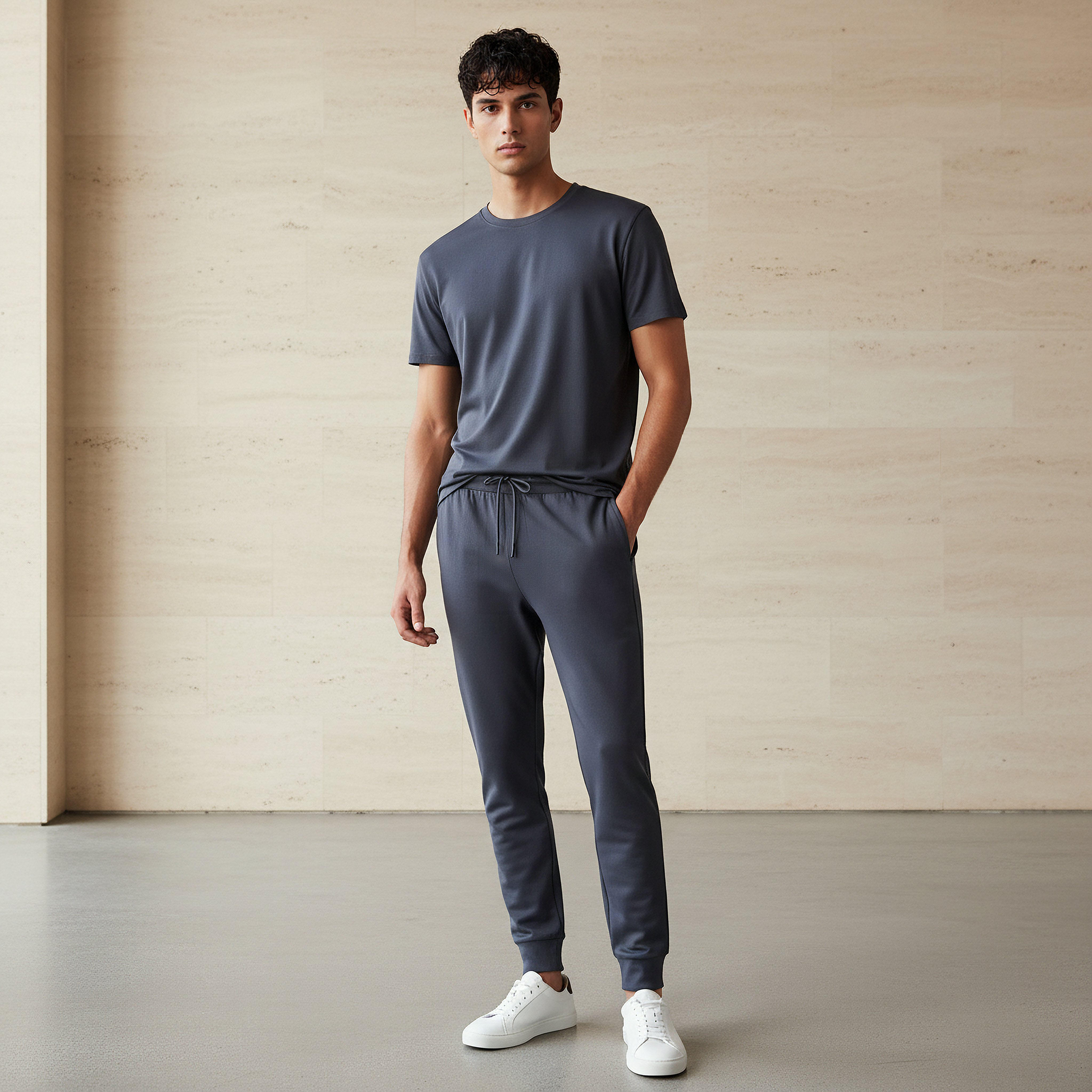 طقم تيشيرت وجوغرز تويل للرجال-men-clothing-sportswearandactivewear-tracksuits-image-6