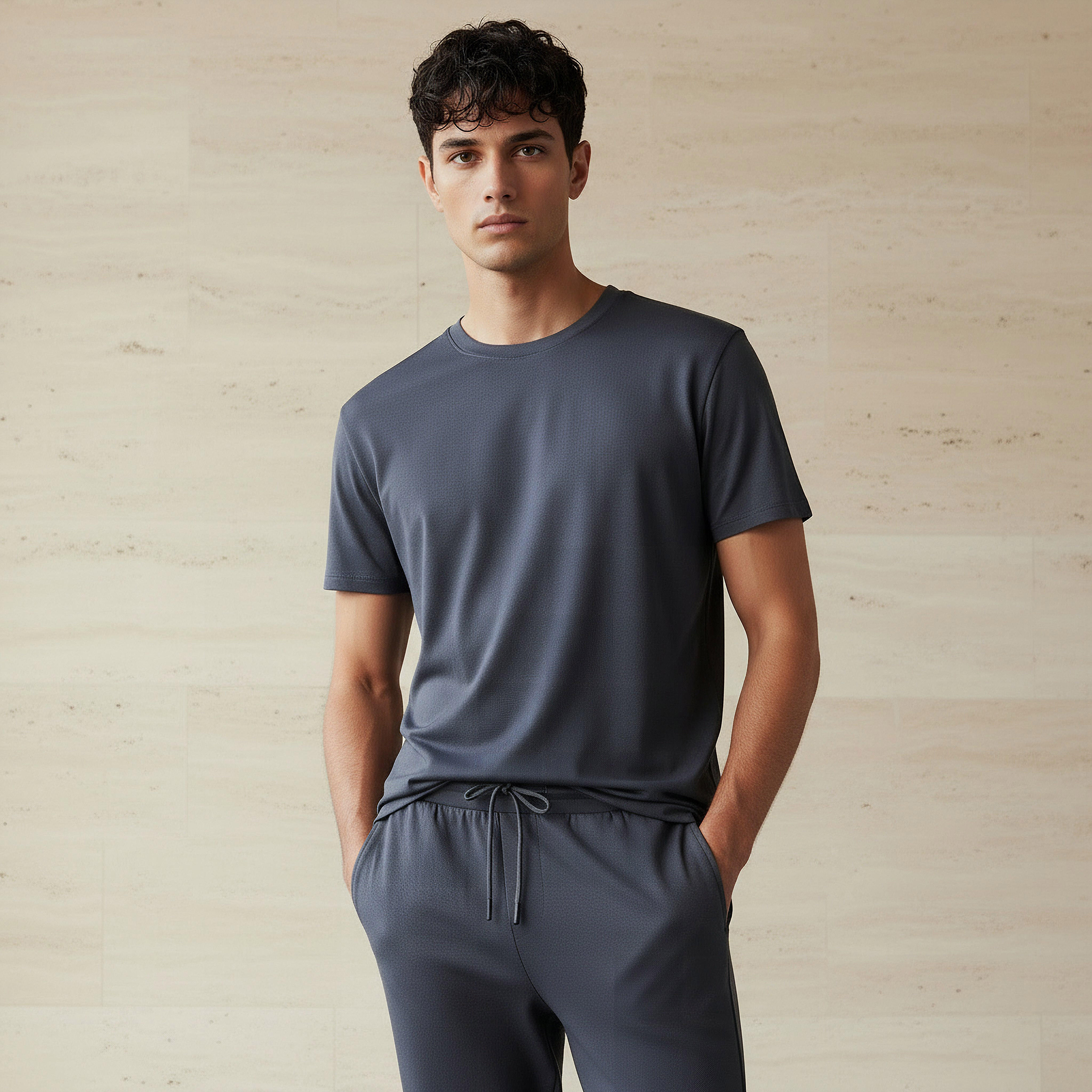طقم تيشيرت وجوغرز تويل للرجال-men-clothing-sportswearandactivewear-tracksuits-image-5