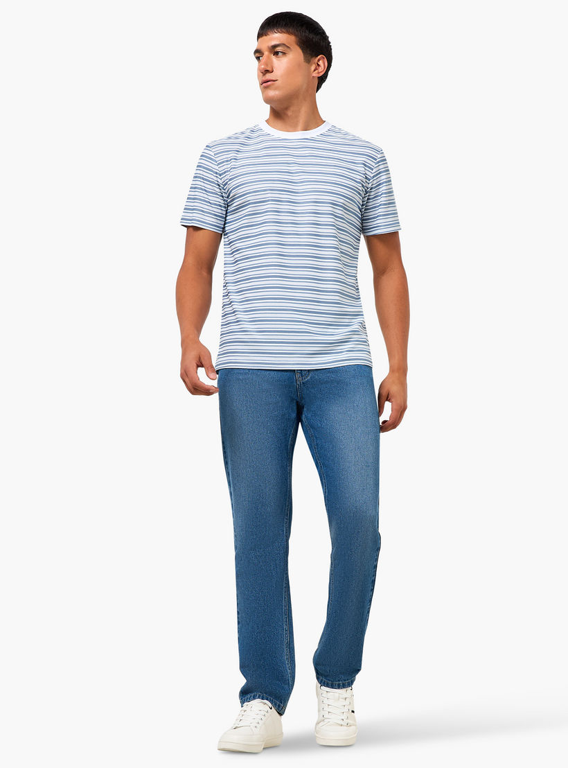 Men Regular Fit Crew Neck Short Sleeves Striped T-shirt-men-clothing-tshirtsandpolos-tshirts-image-3