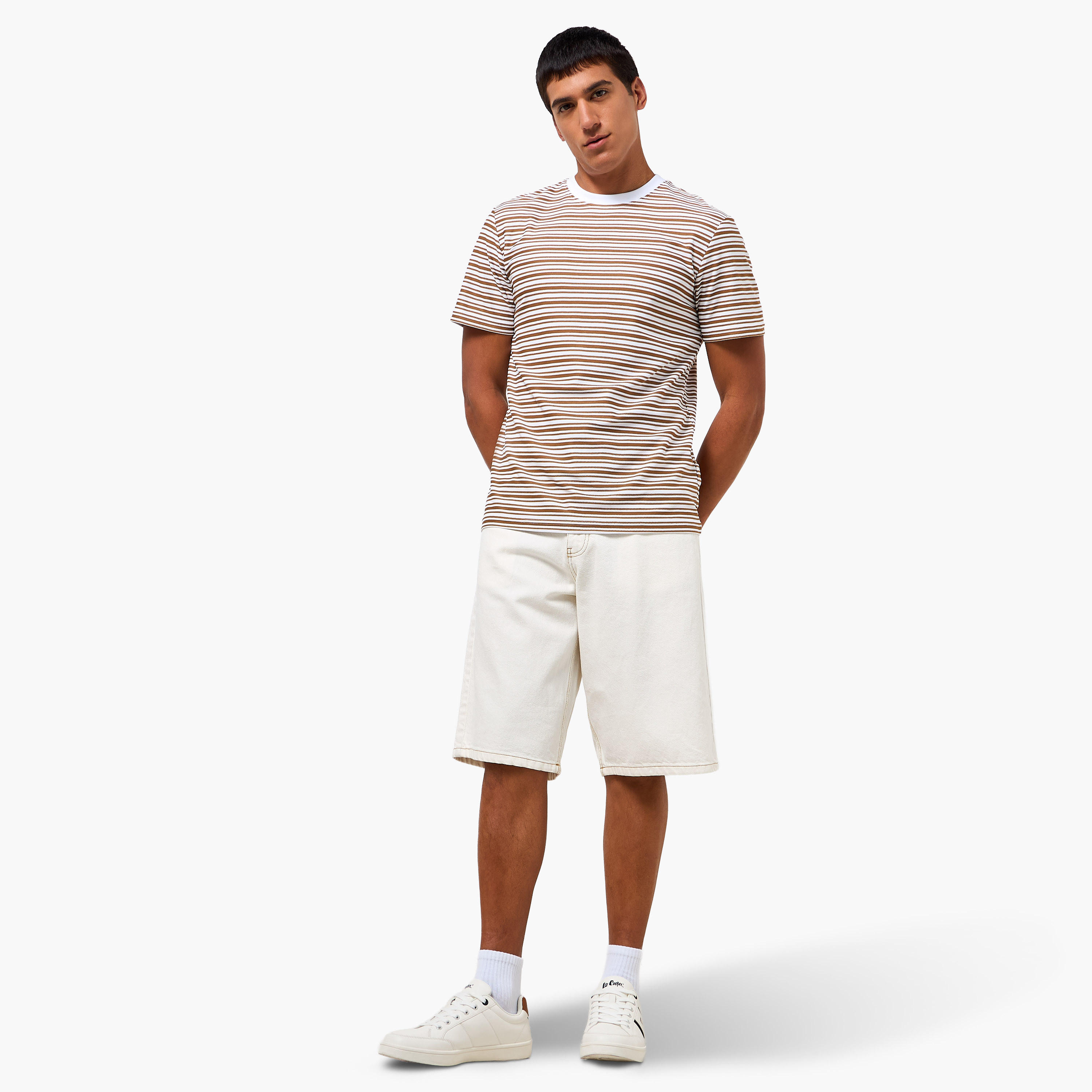 Men Regular Fit Crew Neck Short Sleeves Striped T-shirt-PROMO_SP_KSA_5_BUY2FORSAR89_130625-image-4