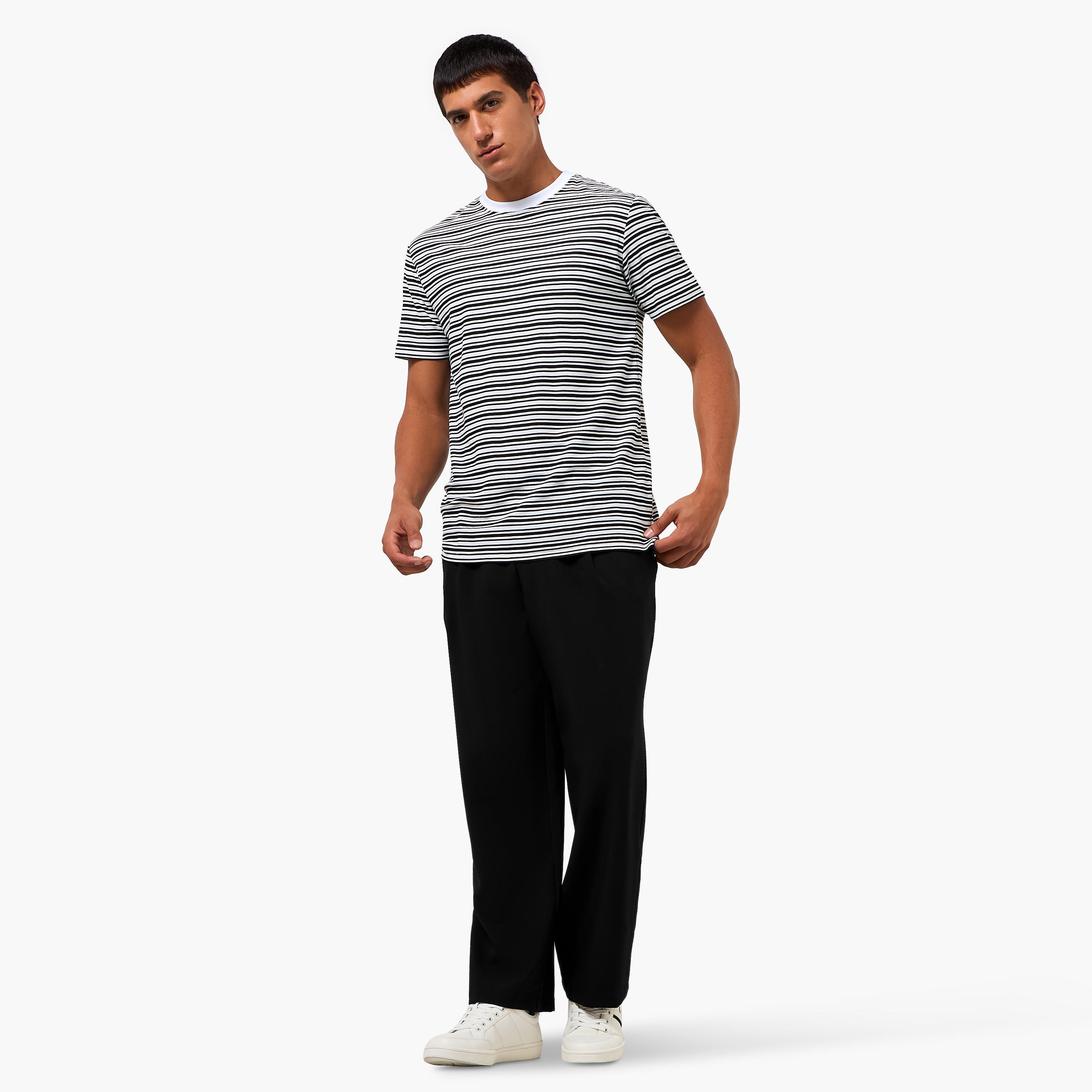 Men Regular Fit Crew Neck Short Sleeves Striped T-shirt-men-clothing-tshirtsandpolos-tshirts-image-3