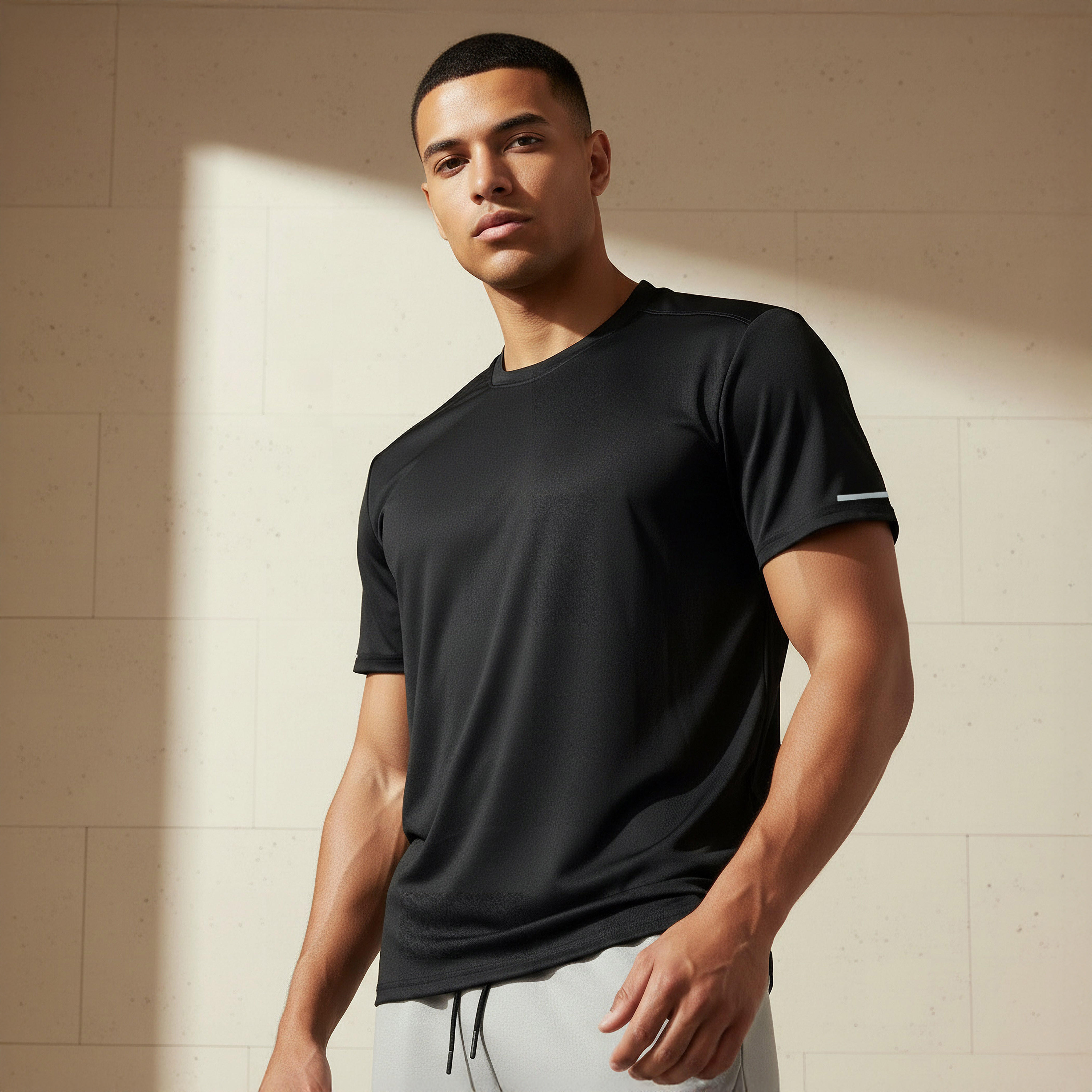 Men Regular Fit Crew Neck Short Sleeve Printed T-shirt-men-clothing-sportswearandactivewear-tshirtsandpolos-image-1