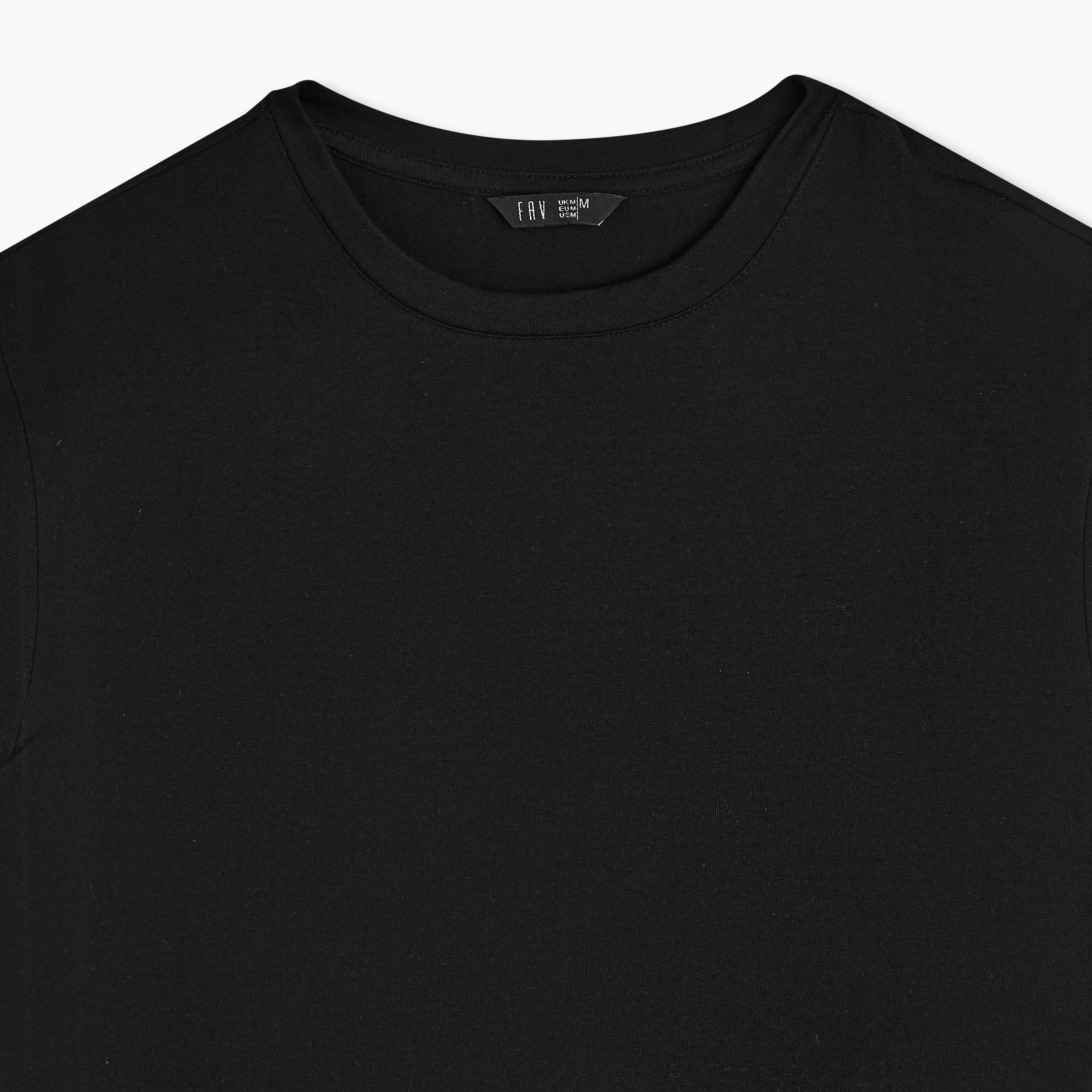 تيشيرت بأكمام قصيرة ورقبة ضيقة للرجال - عبوة من قطعتين-men-clothing-tshirtsandpolos-tshirts-image-4