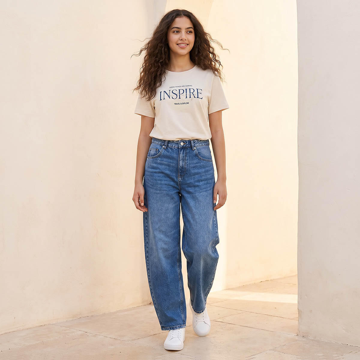 بنطلون جينز بقصّة مستقيمة وخصر مرتفع للنساء من لي كوبر-women-clothing-bottoms-jeans-image-3