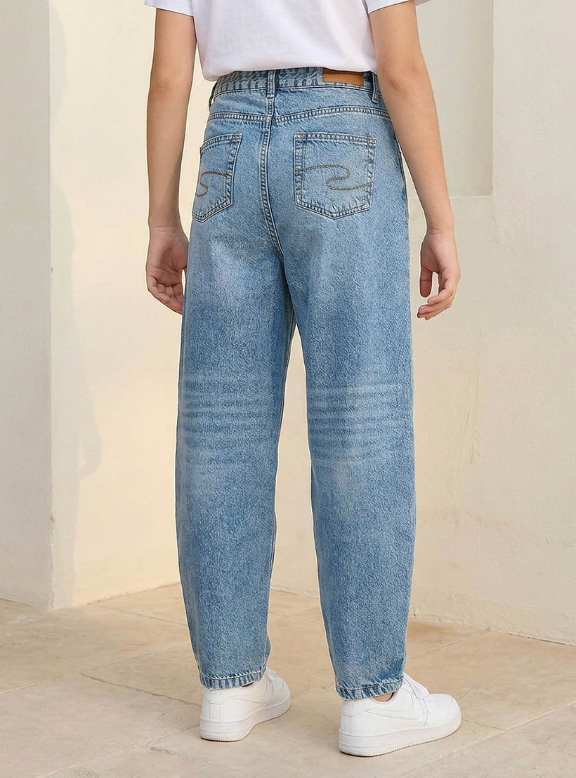 Lee Cooper Women Straight Fit High-Rise Jeans-women-clothing-bottoms-jeans-image-4