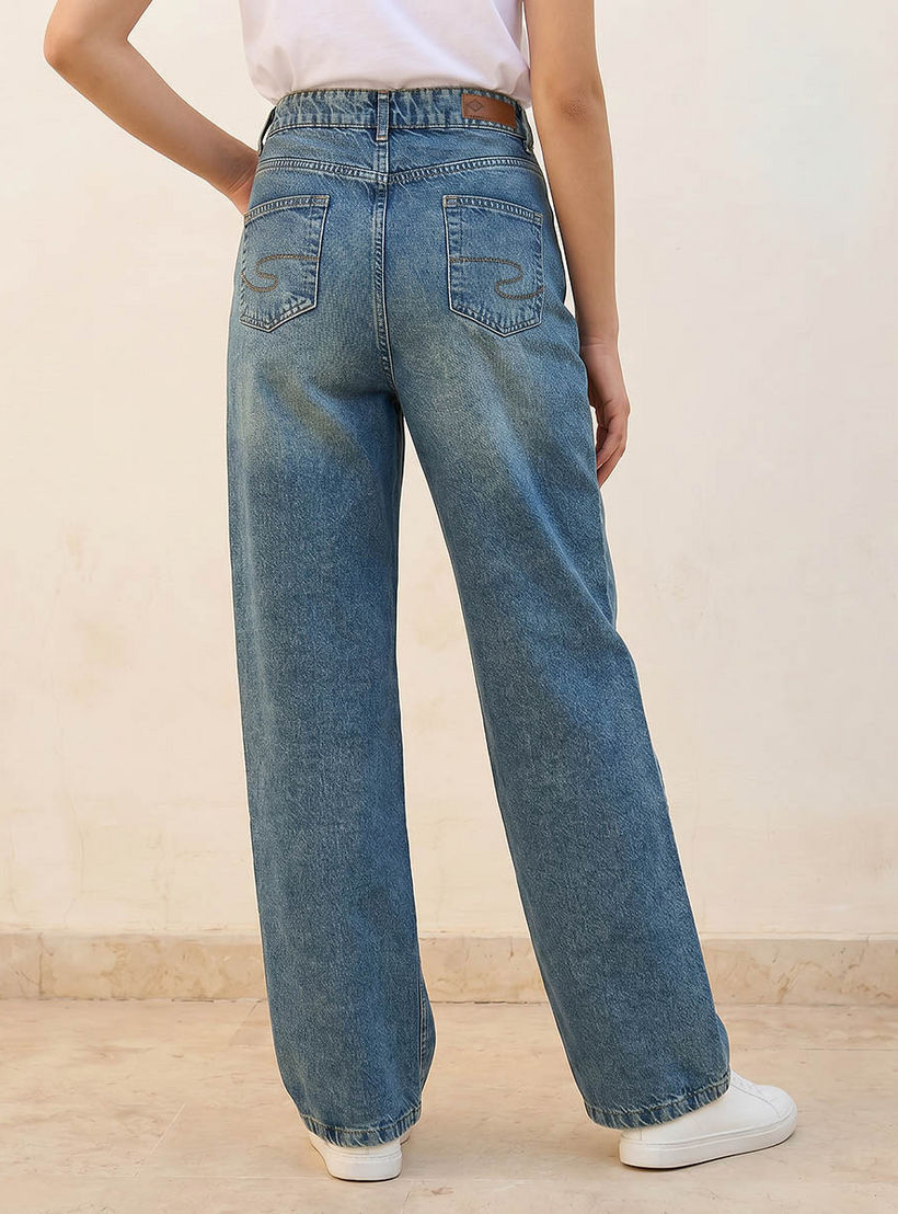 بنطلون جينز بقصّة باجي وخصر مرتفع للنساء من لي كوبر-women-clothing-bottoms-jeans-image-4