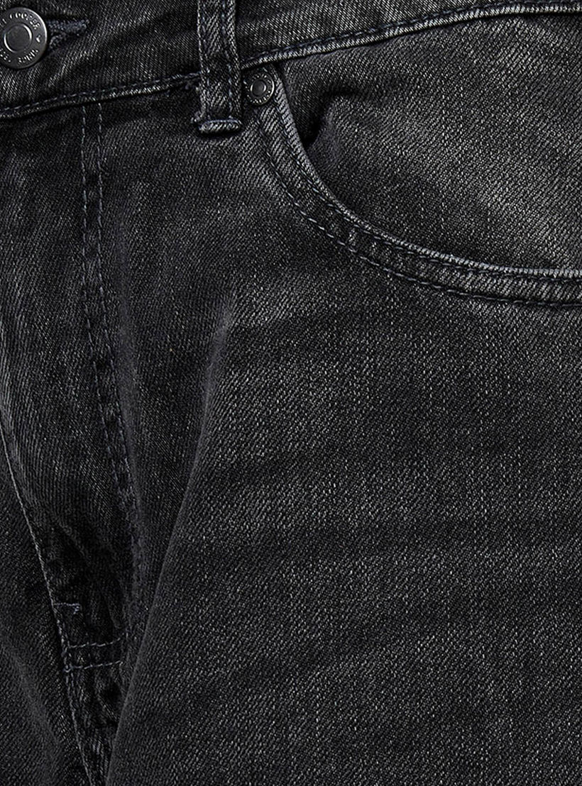 بنطلون جينز قطن واسع الساق بزر إغلاق وجيوب من لي كوبر-women-clothing-bottoms-jeans-image-2