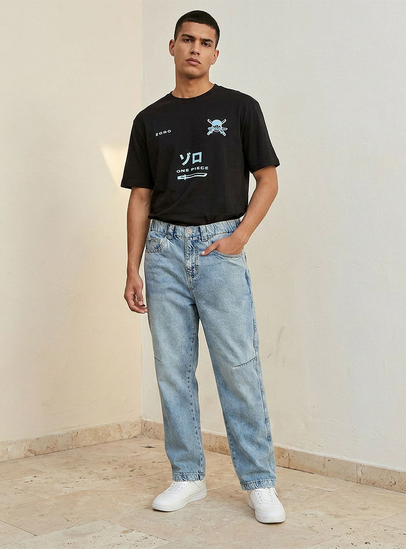 Lee Cooper Baggy Fit Mid-Rise Jeans-men-clothing-bottoms-joggers-image-3