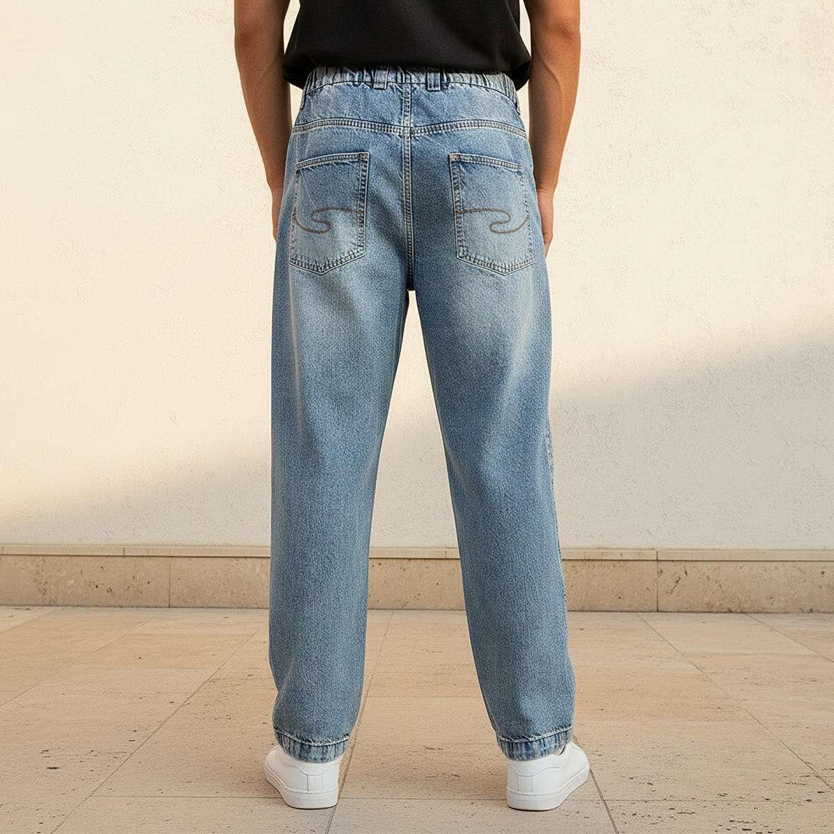 Lee Cooper Baggy Fit Mid-Rise Jeans-men-clothing-bottoms-joggers-image-4