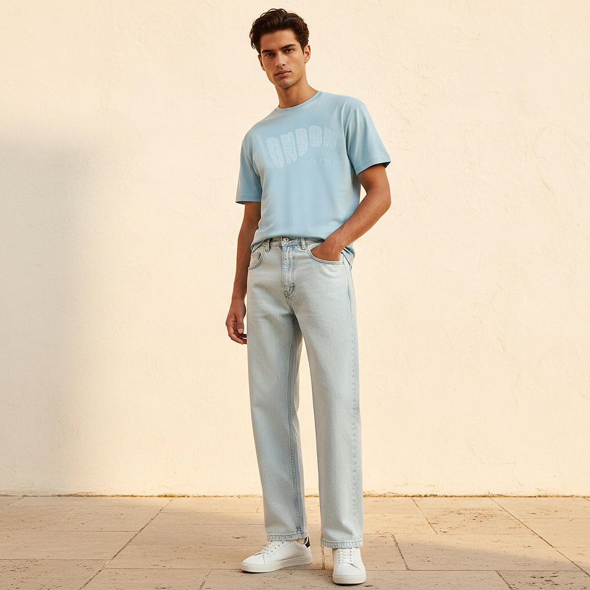 Lee Cooper Relaxed Fit Mid-Rise Pocket Jeans-men-clothing-jeans-image-3