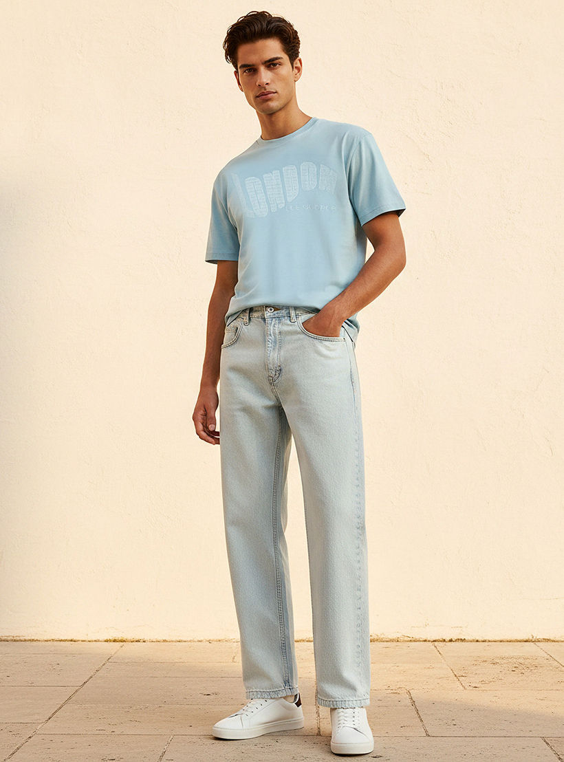 Lee Cooper Relaxed Fit Mid-Rise Pocket Jeans-men-clothing-jeans-image-3