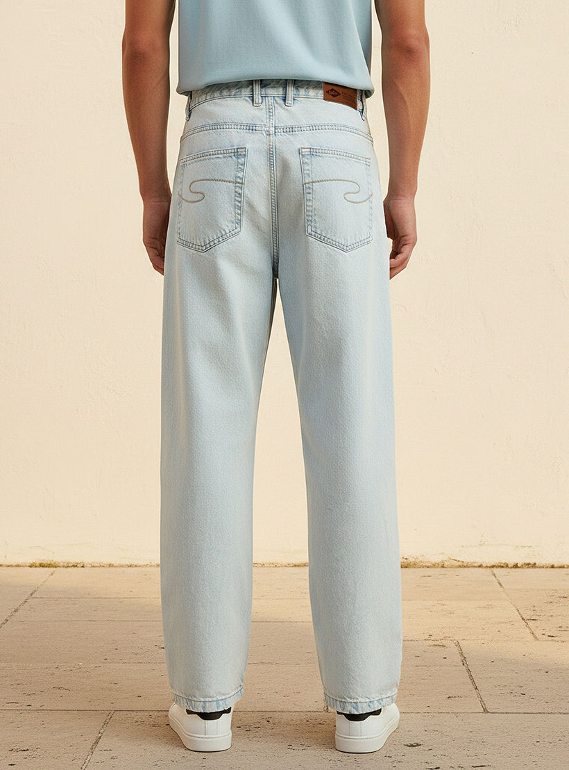 Lee Cooper Relaxed Fit Mid-Rise Pocket Jeans-men-clothing-jeans-image-4