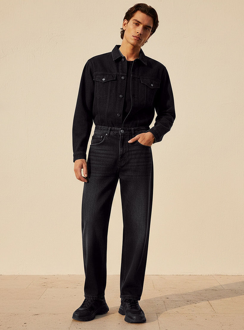 Lee Cooper Relaxed Fit Mid-Rise Pocket Jeans-men-clothing-jeans-image-3
