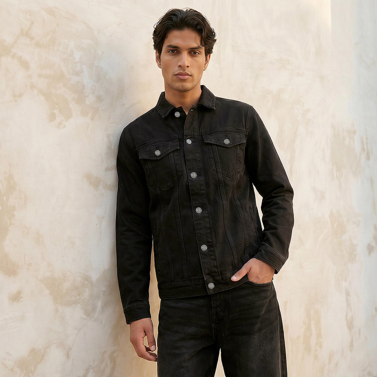 Lee Cooper Men Flap Pocket Trucker Jacket-men-clothing-jacketsandblazers-jackets-image-1