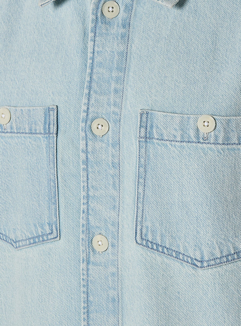 Lee Cooper Relaxed Fit Collared Denim Long Sleeves Shirt-men-clothing-shirts-image-2