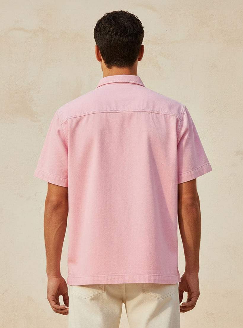Lee Cooper Relaxed Fit Collared Short Sleeves Shirt-men-clothing-shirts-image-4