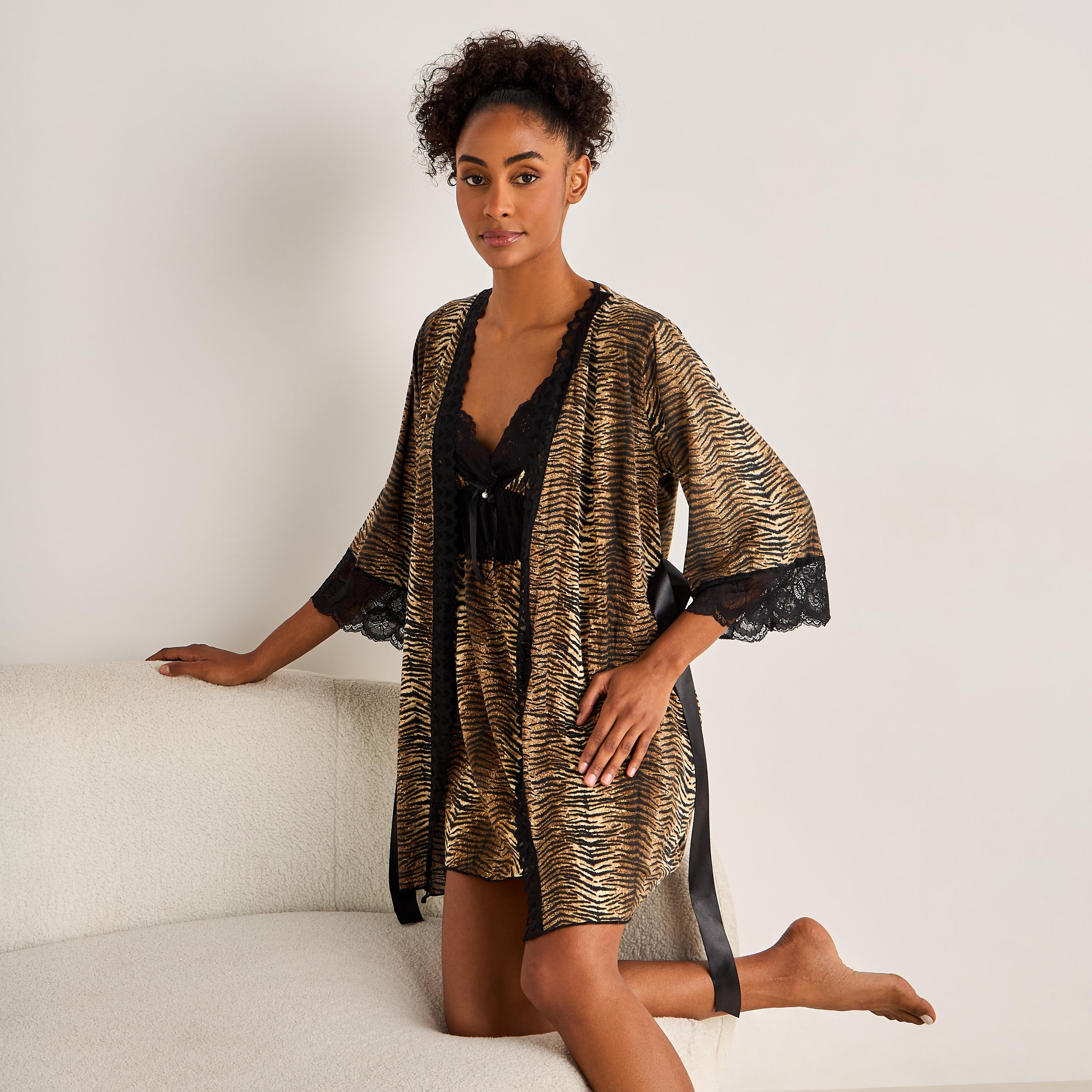 Slip Dress with Robe and Thongs-women-clothing-nightwear-nighties-image-1