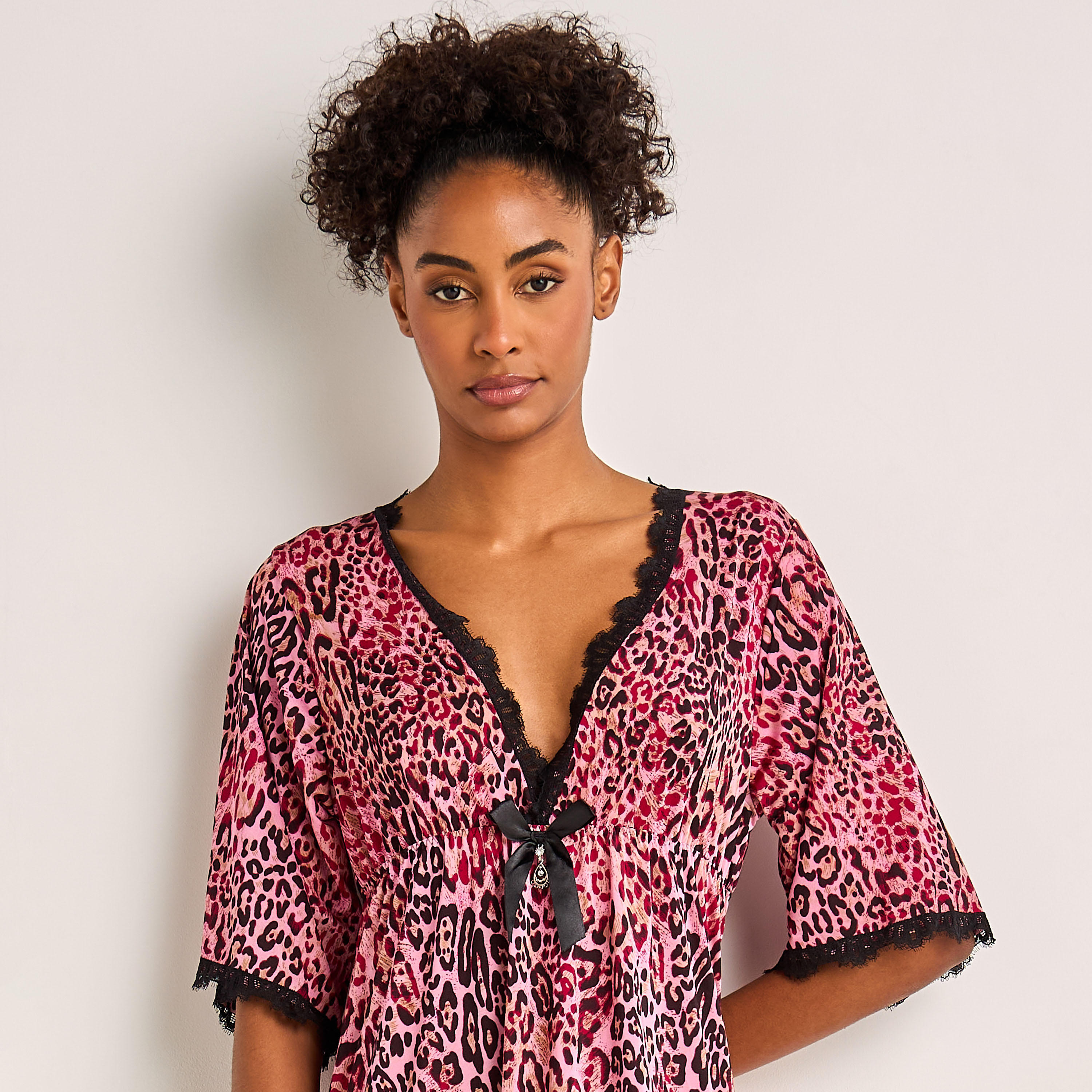 Night Dress with Animal Print and Lace Detail-women-clothing-nightwear-nighties-image-6