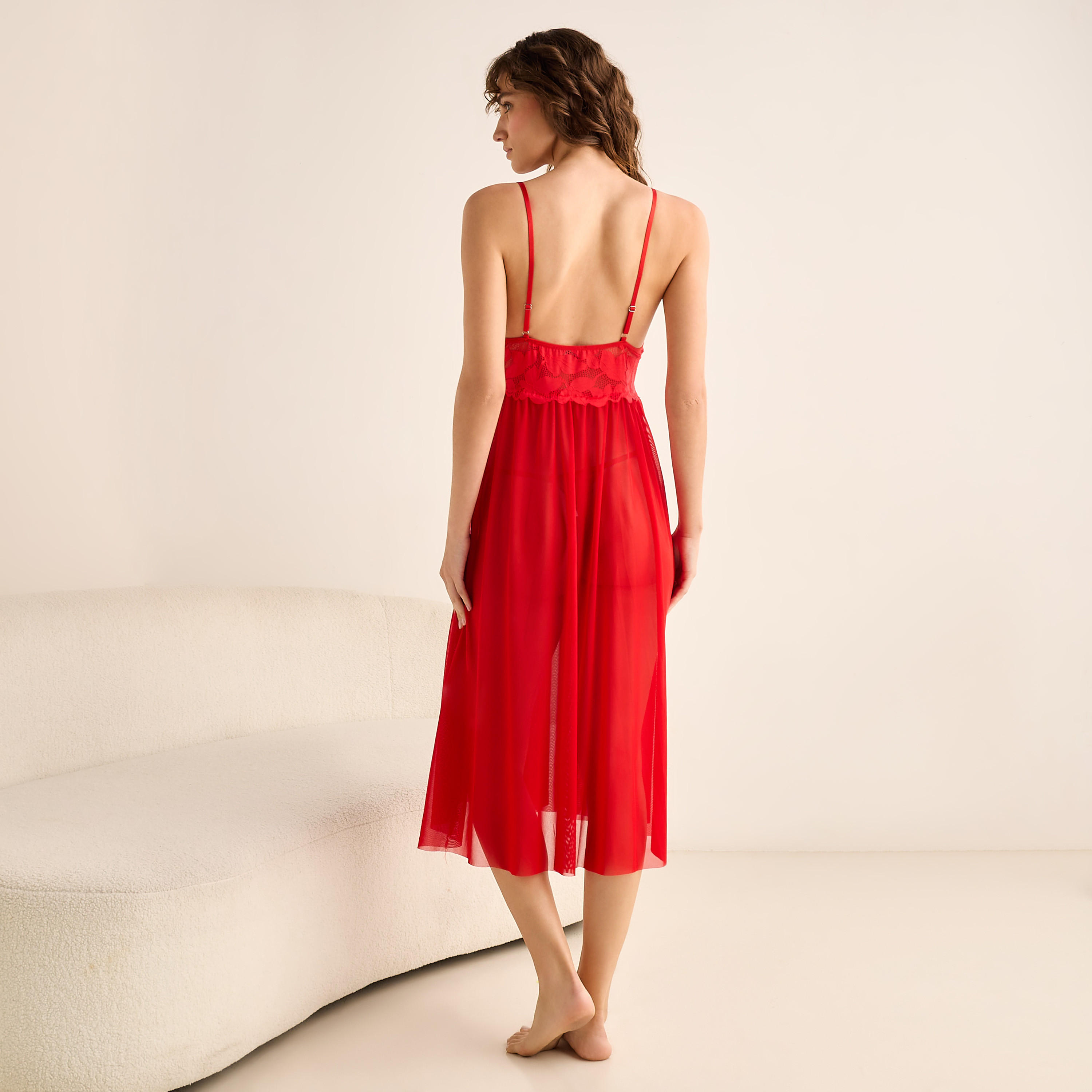 قميص نوم دانتيلمع سروال ثونج-women-clothing-lingerie-babydollsandbodysuits-image-3