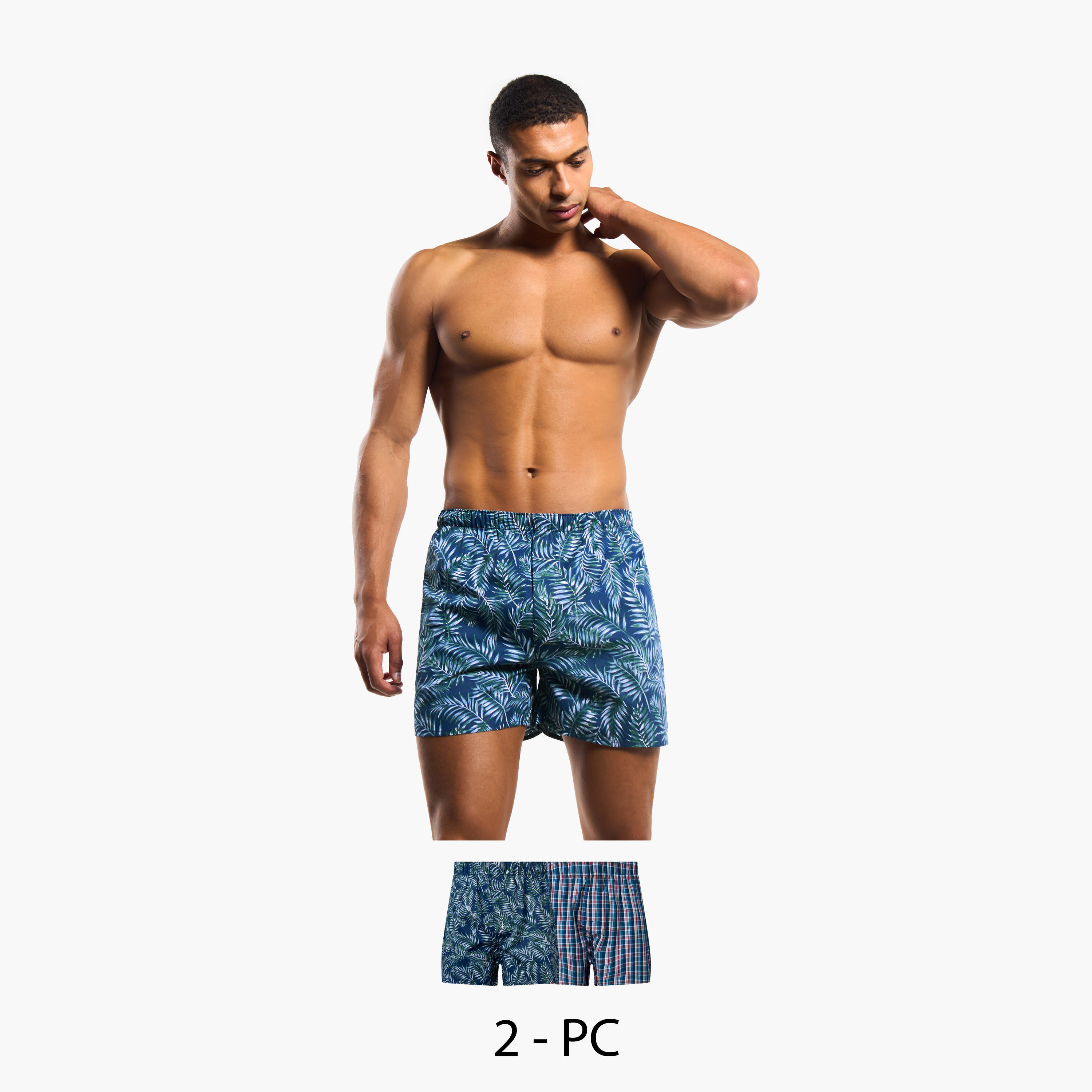 Men Printed Cotton Boxers - Pack of 2-men-clothing-innerwear-underwear-image-1