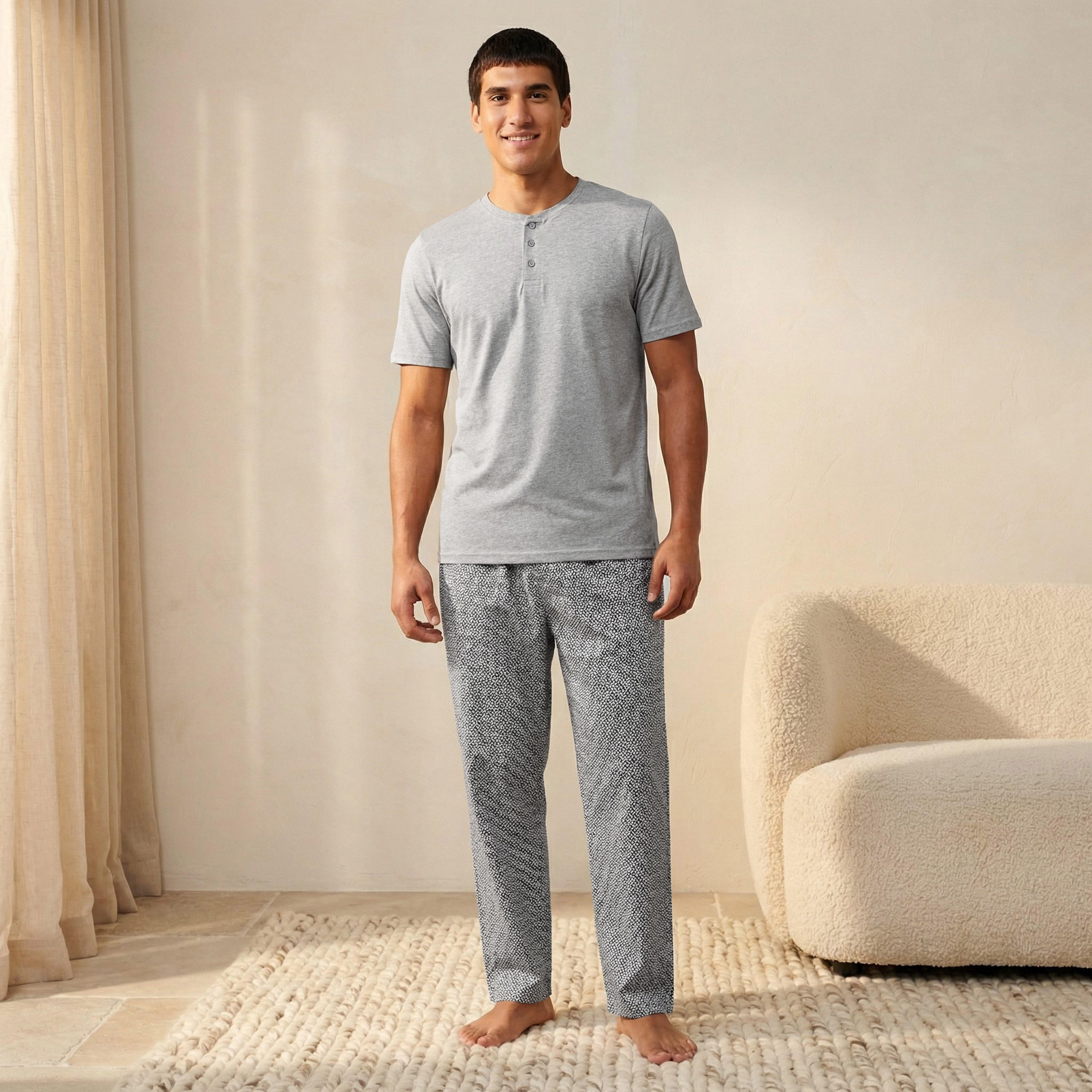 Men Cotton Striped Nightwear Set-men-clothing-nightwear-sets-image-1