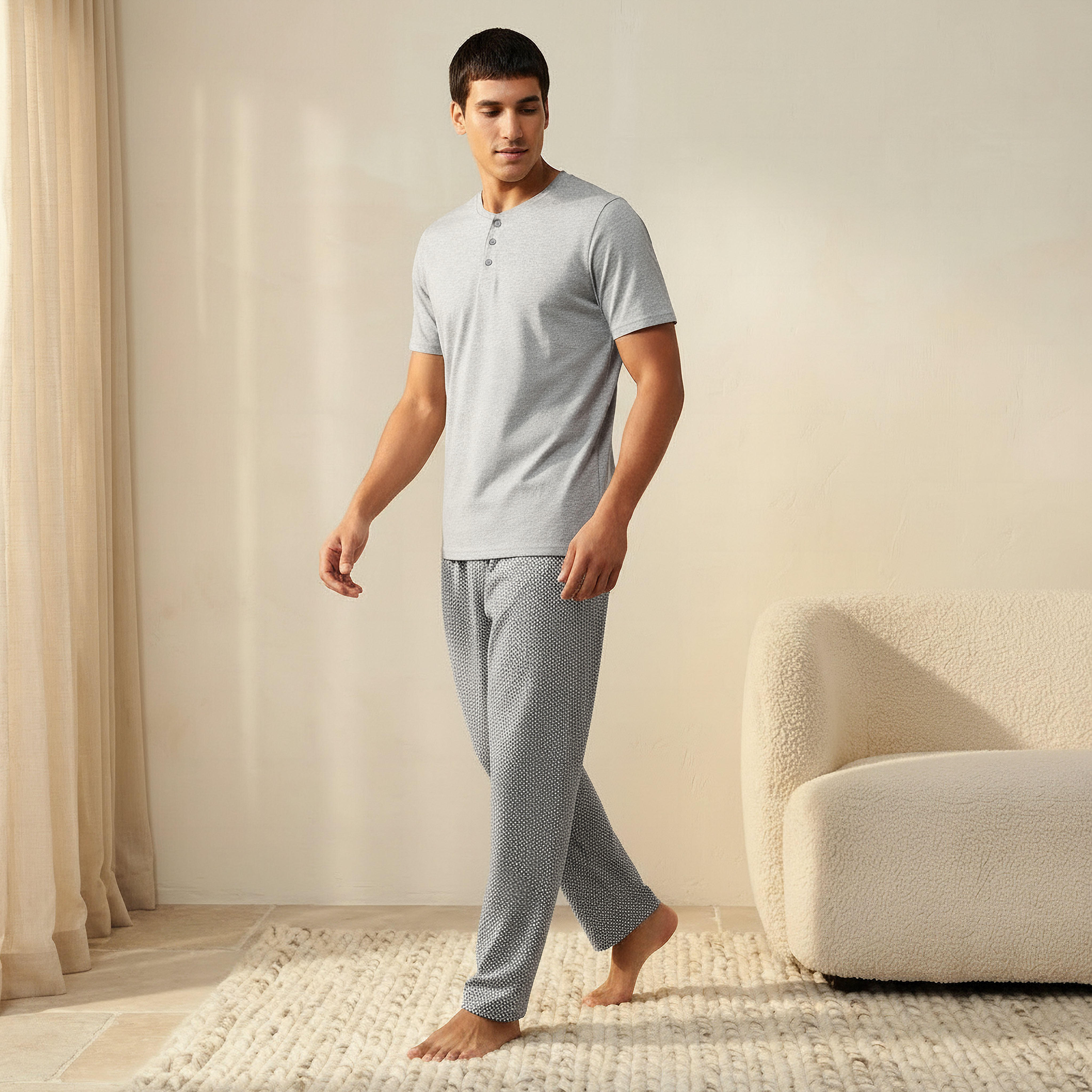 Men Cotton Striped Nightwear Set-men-clothing-nightwear-sets-image-2